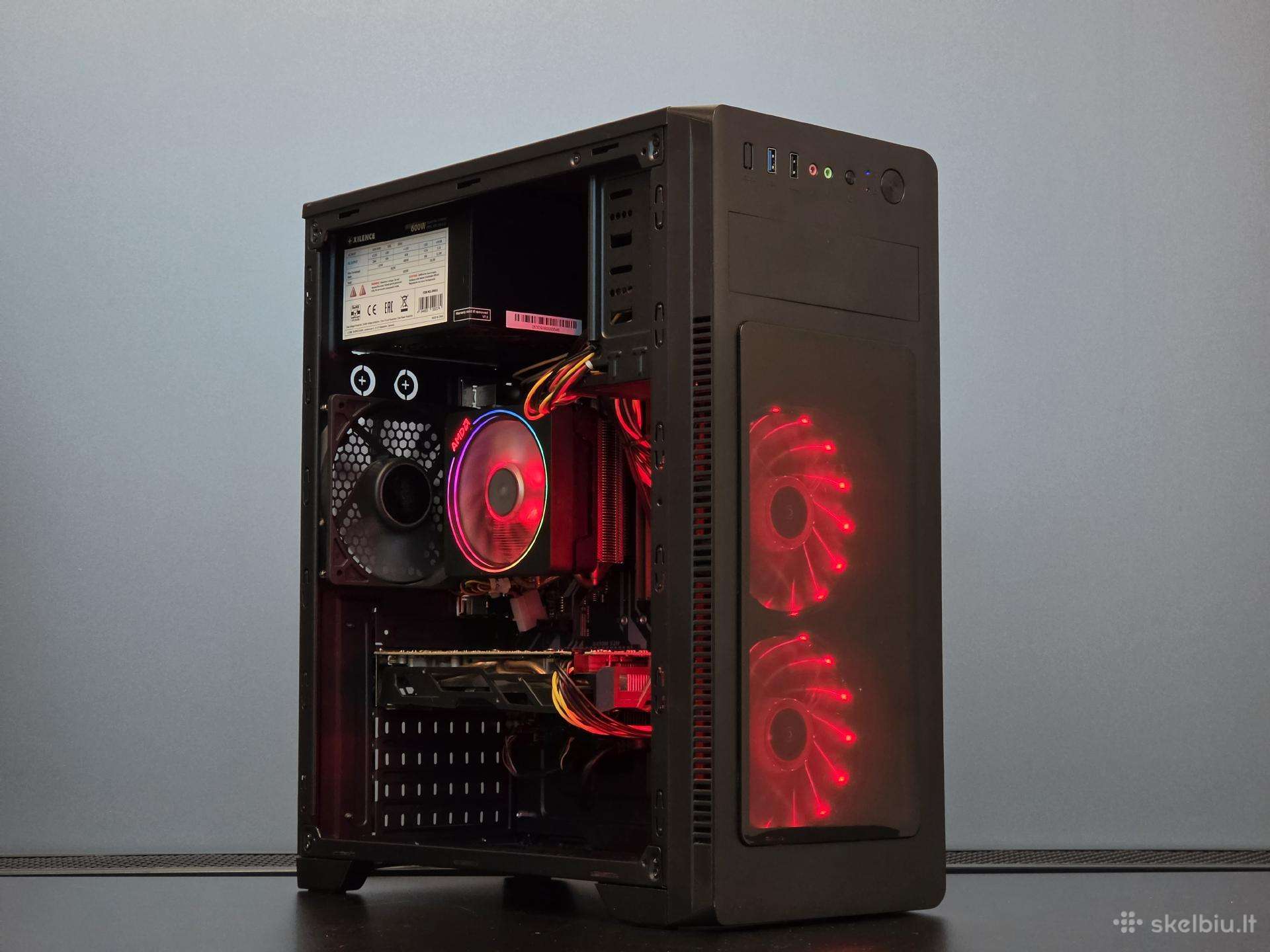 Ryzen 7 3700x kompiuteris su Rx 590 8gb, 512gb 16g