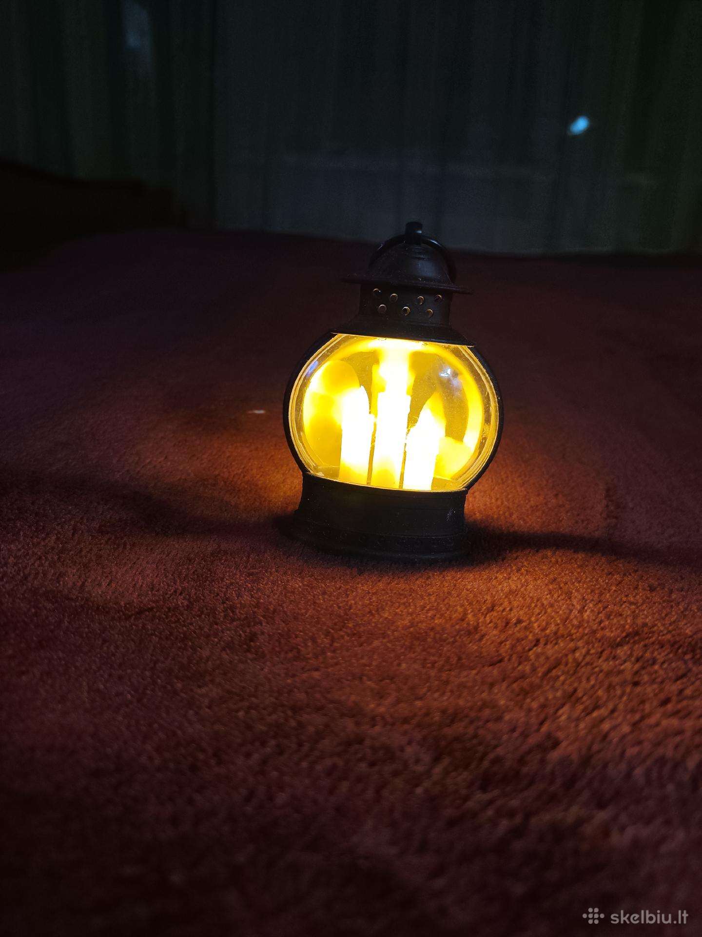 Mini dekoratyvinis LED žibintas žvakių imitacija