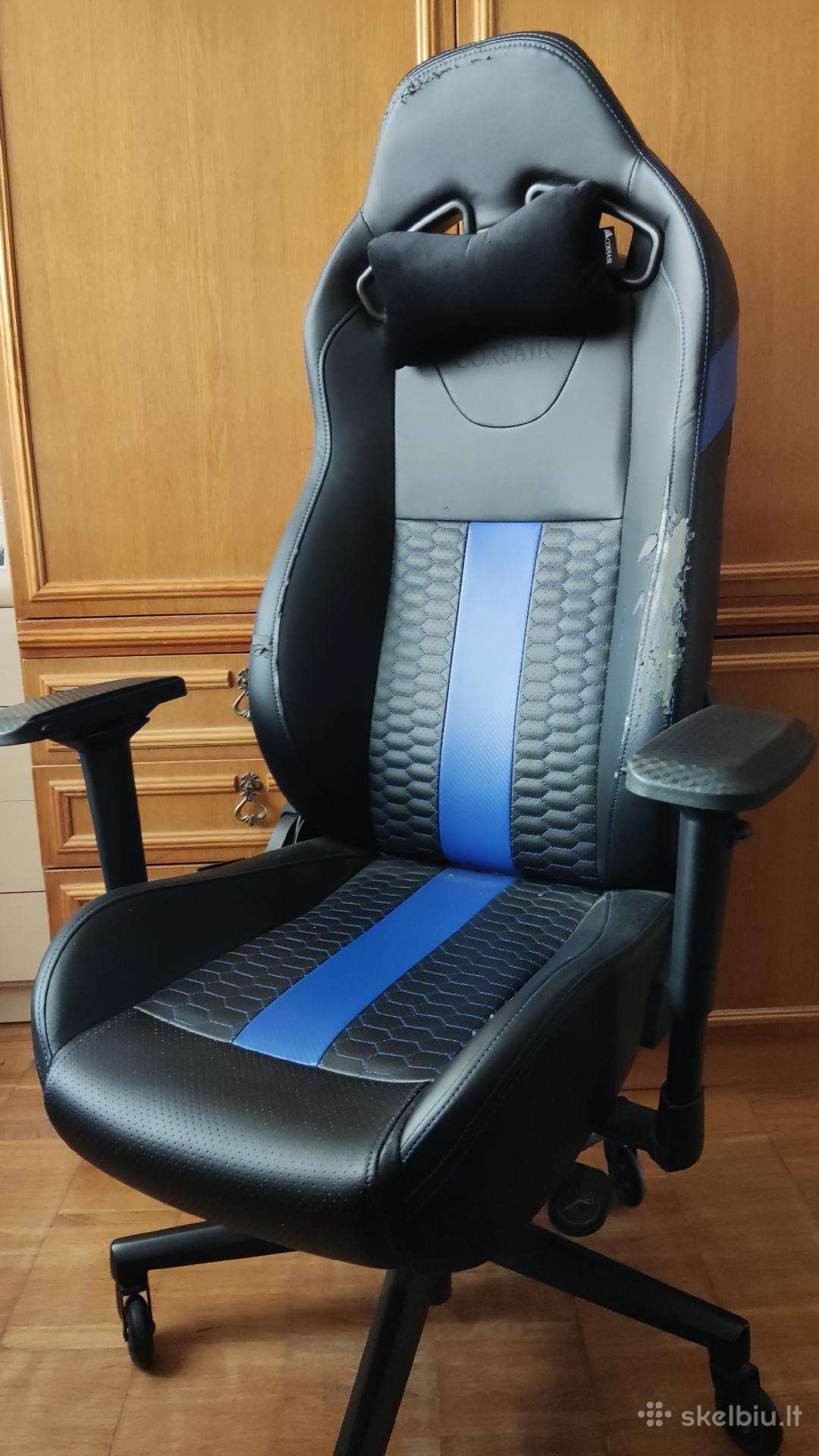 Corsair T2 Road Warrior žaidimų kėdė,mėlyna/juoda