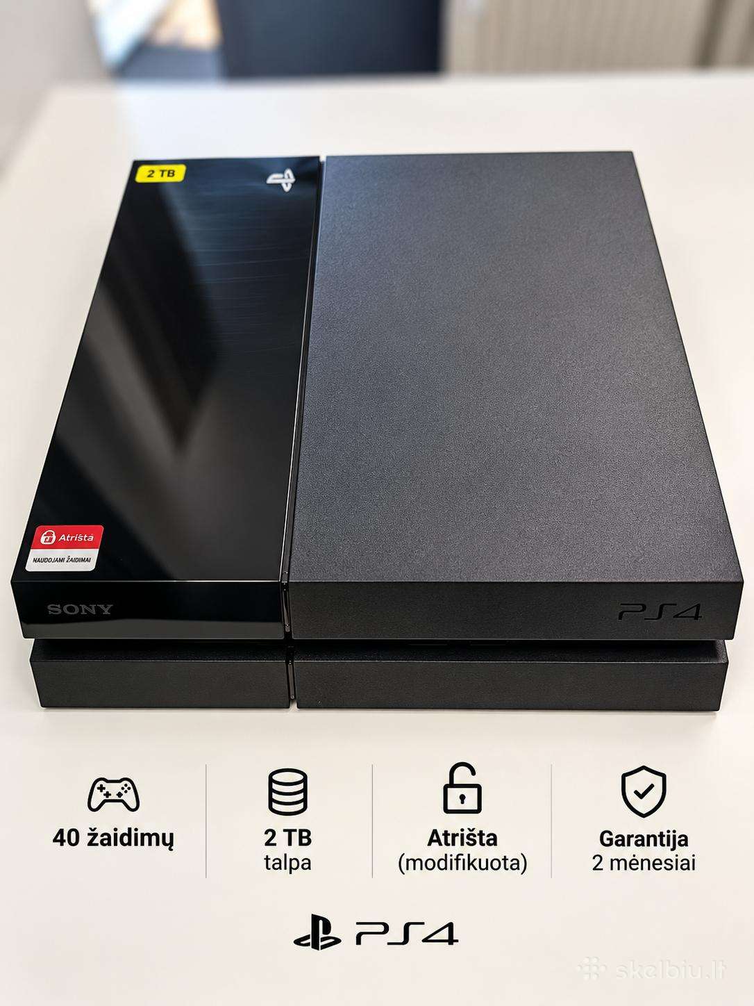 Playstation 4 konsolė (atrišta) 2tb