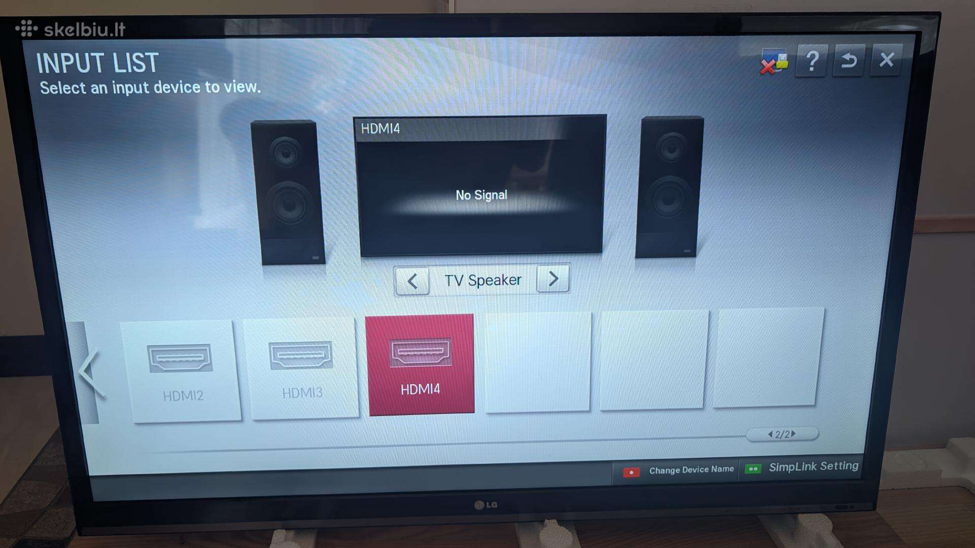 LG Smart TV 42'' LED televizorius 42ls570s