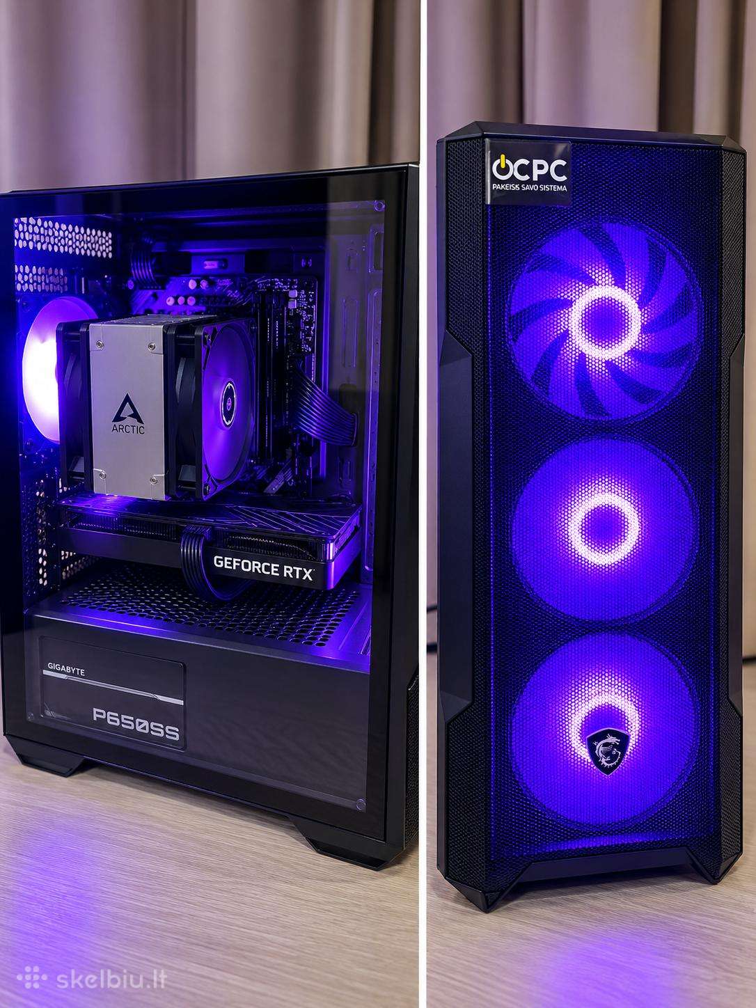 Žaidimų kompiuteris Ryzen 7 5700x / Rtx 4060 8gb /
