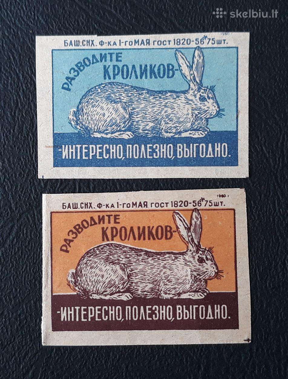 Degtukų etiketė 1960 Wildlife 021-2 2vnt