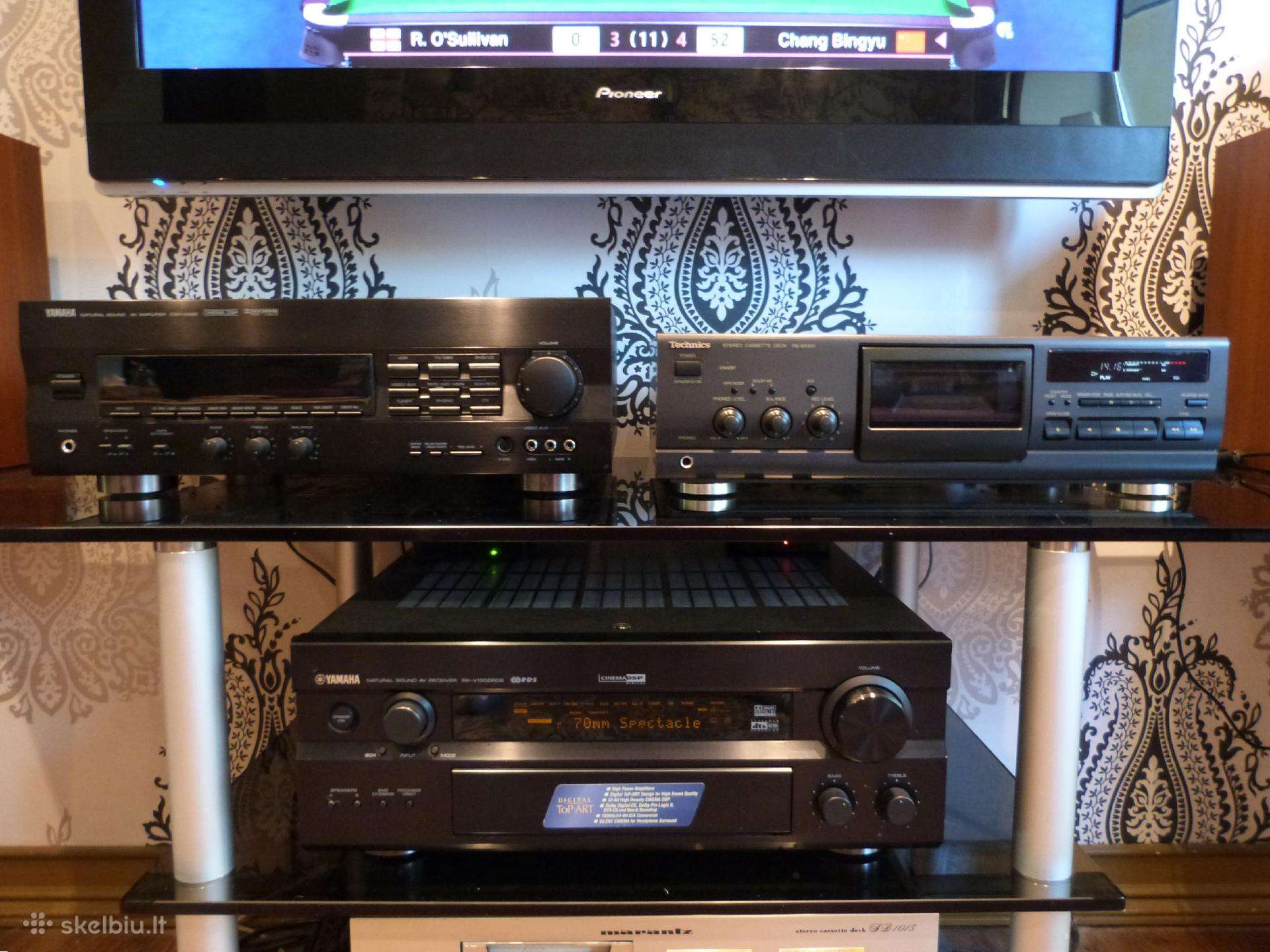 Hi-fi stiprintuvai-resyveriai Yamaha.