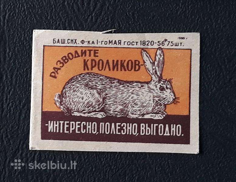 Degtukų etiketė 1960 Wildlife 050-2