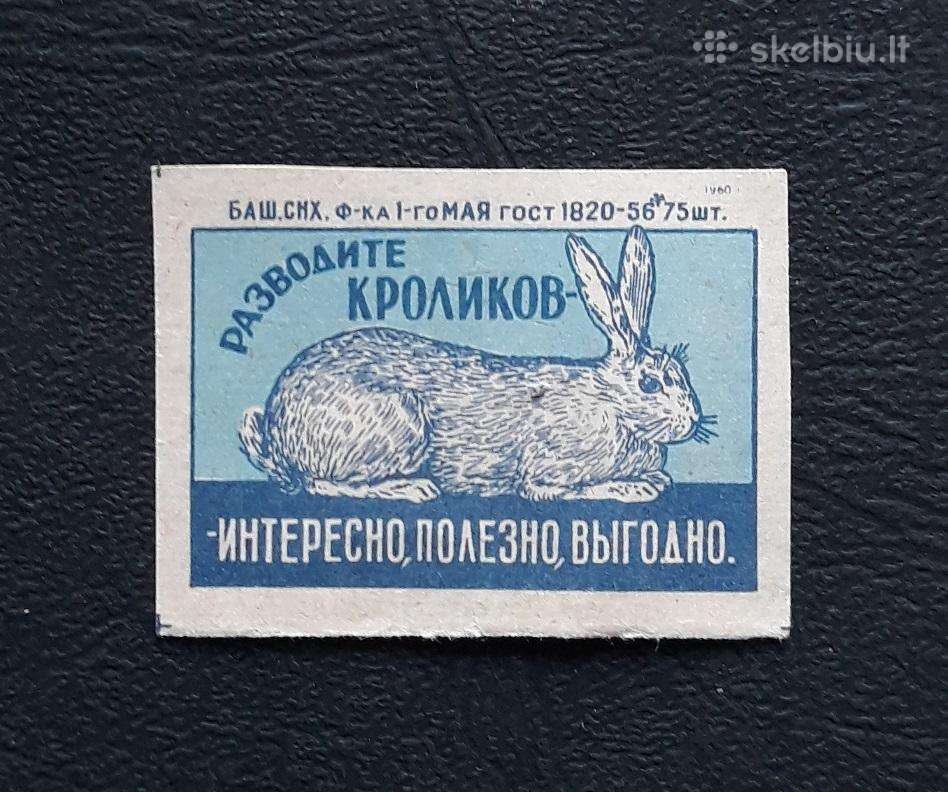Degtukų etiketė 1960 Wildlife 050-4