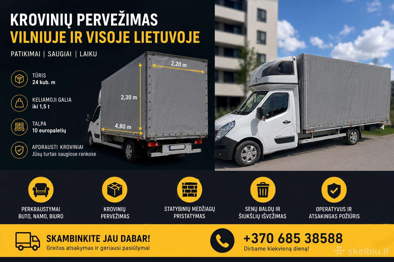 Ieškau Darbo Su Savo Krovininiu Automobiliu