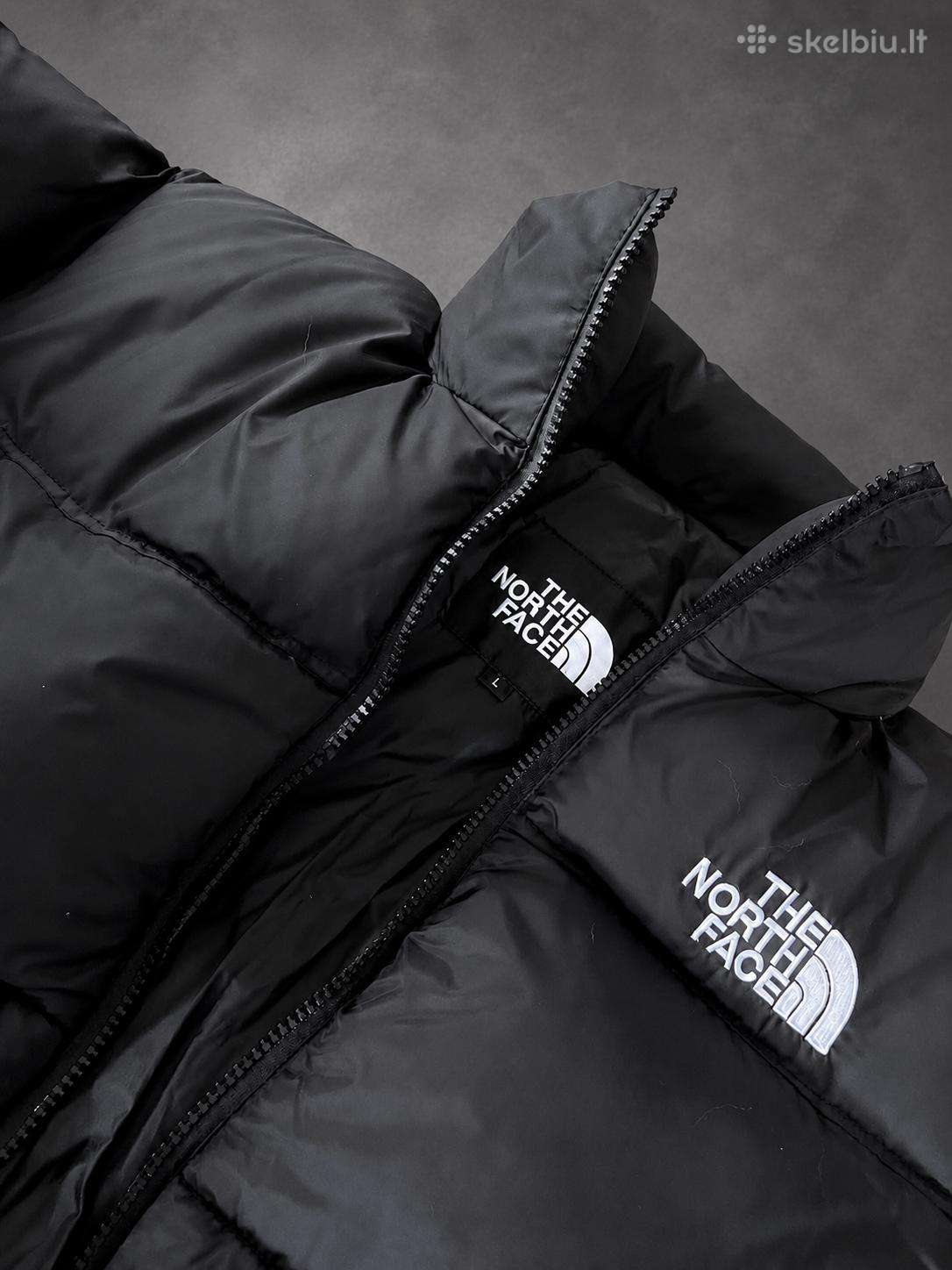 The North Face juoda Nuptse pūkinė striukė