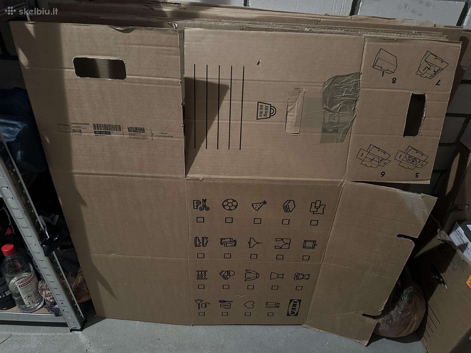 Ikea kraustymosi dėžės