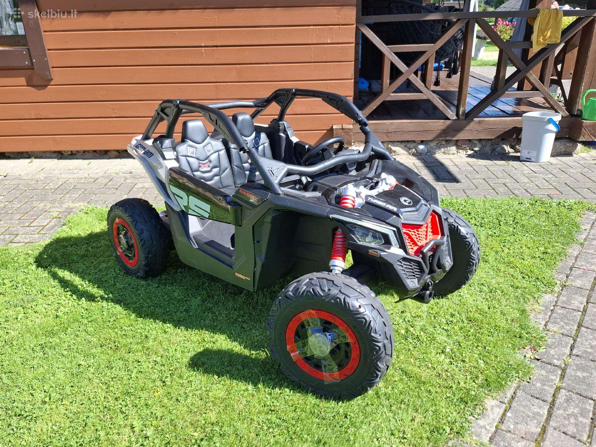Dvivietis elektromobilis vaikams can-am Maverick 2