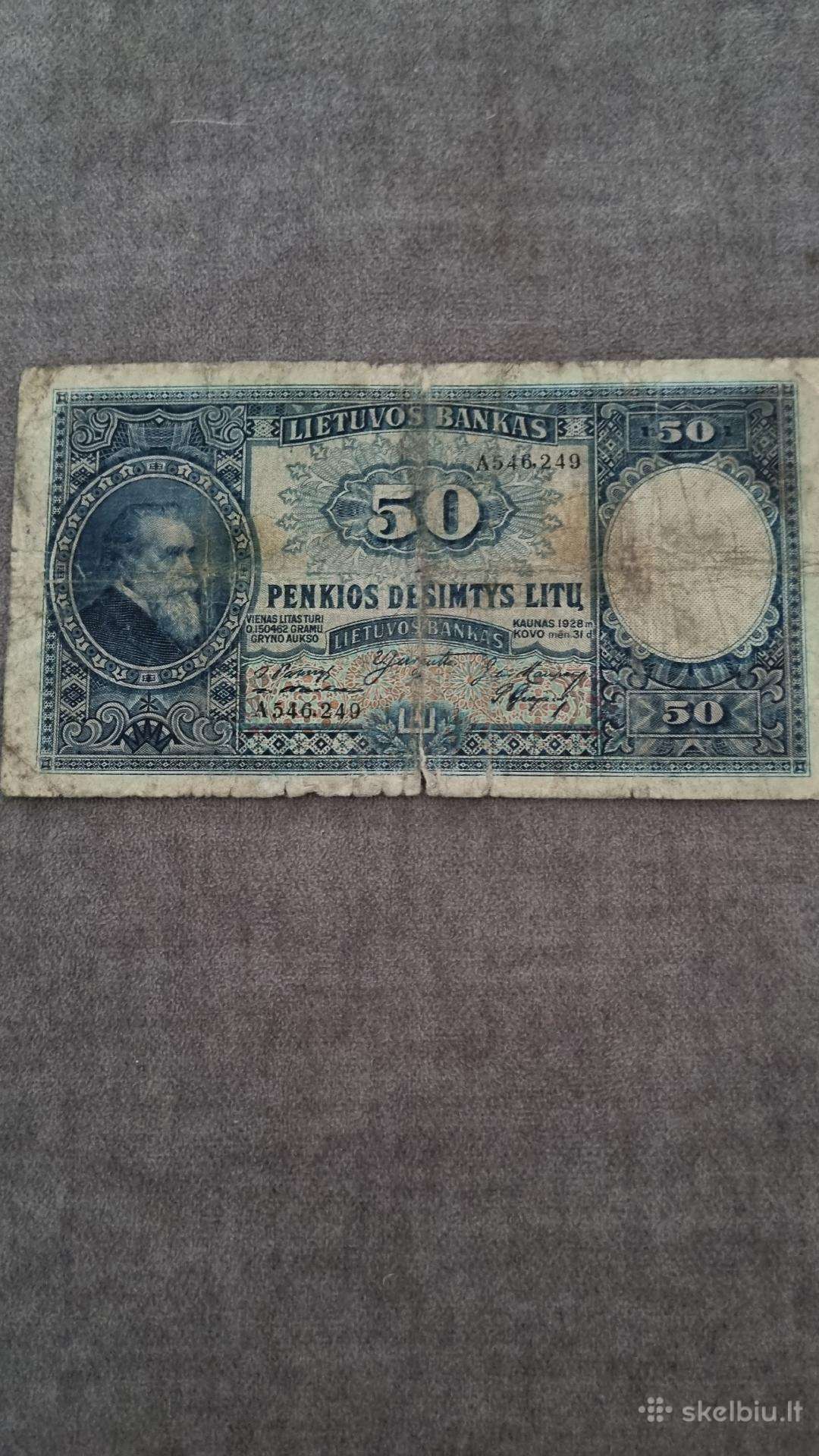 1928 m 50 litų