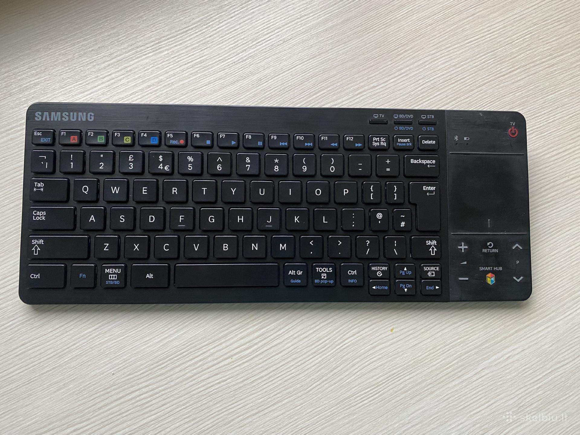 Samsung televizoriu klaviatura