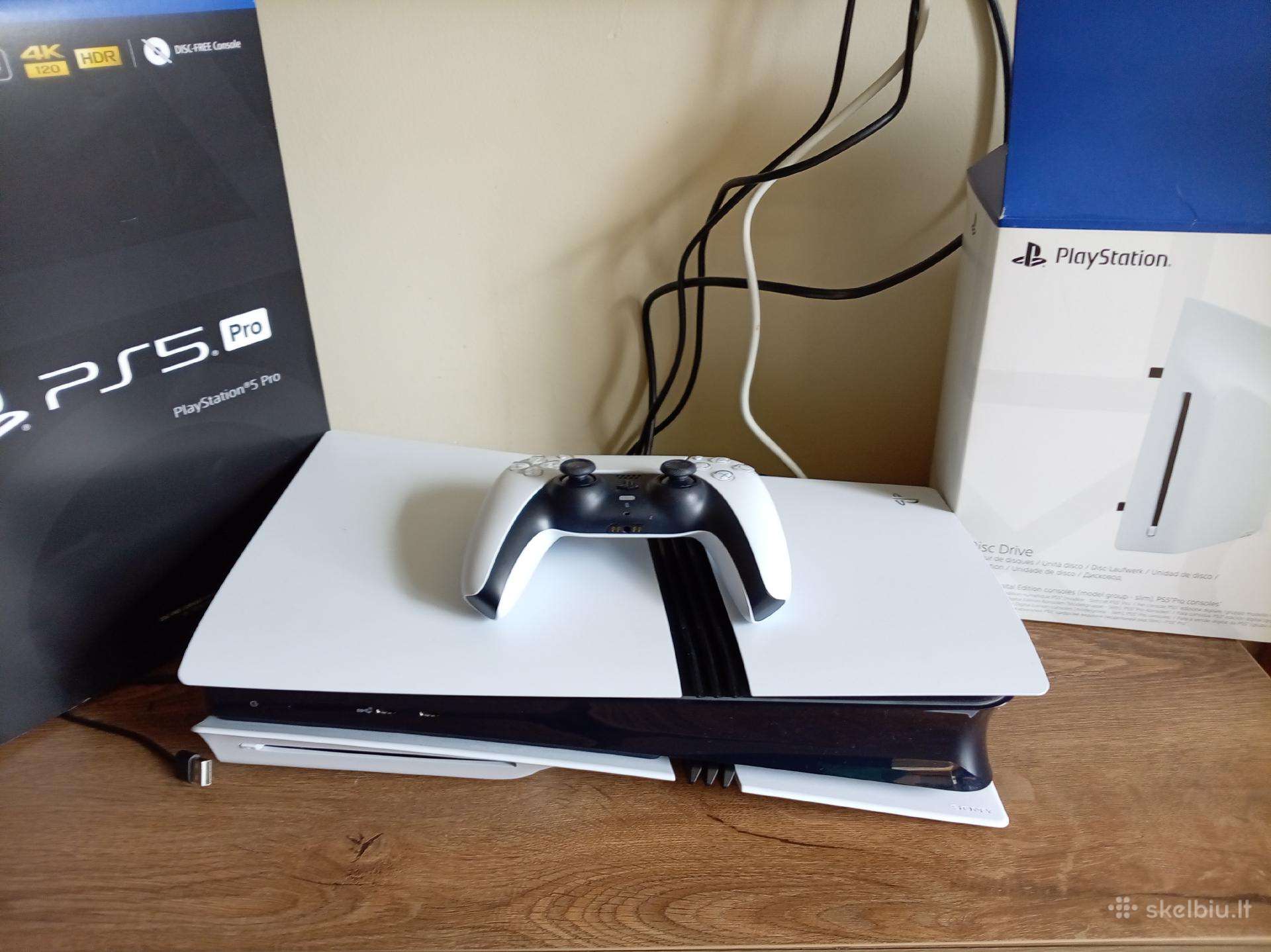 Mažai naudotas Ps5 Pro su Blu-ray diskasukiu