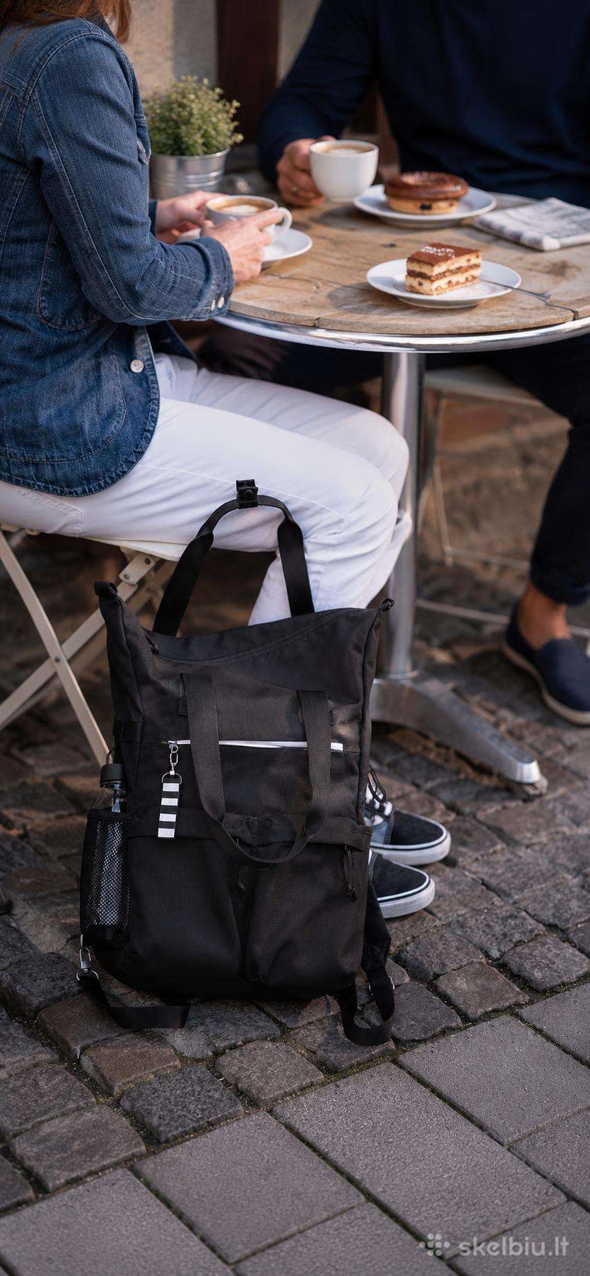 Kuprinė Backpack Världens Ikea, black, 26l
