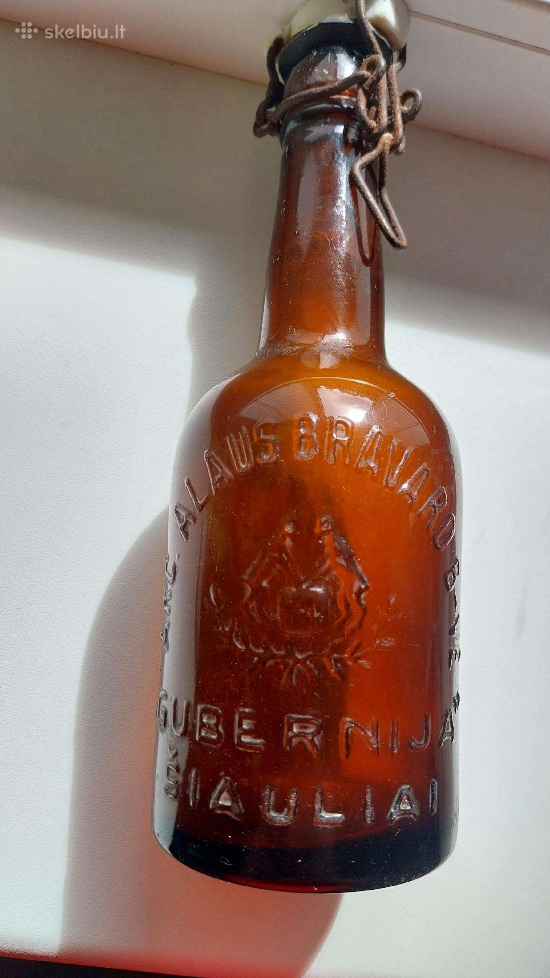 Prieškario Šiaulių bravoro Gubernija butelis