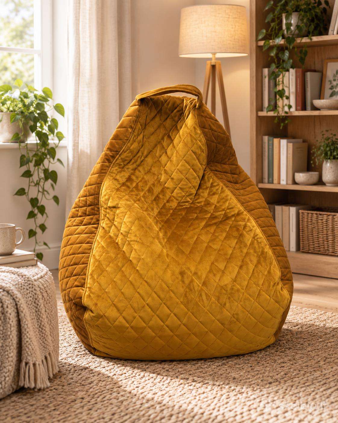 Sėdmaišis Play Lure Luxe Mustard