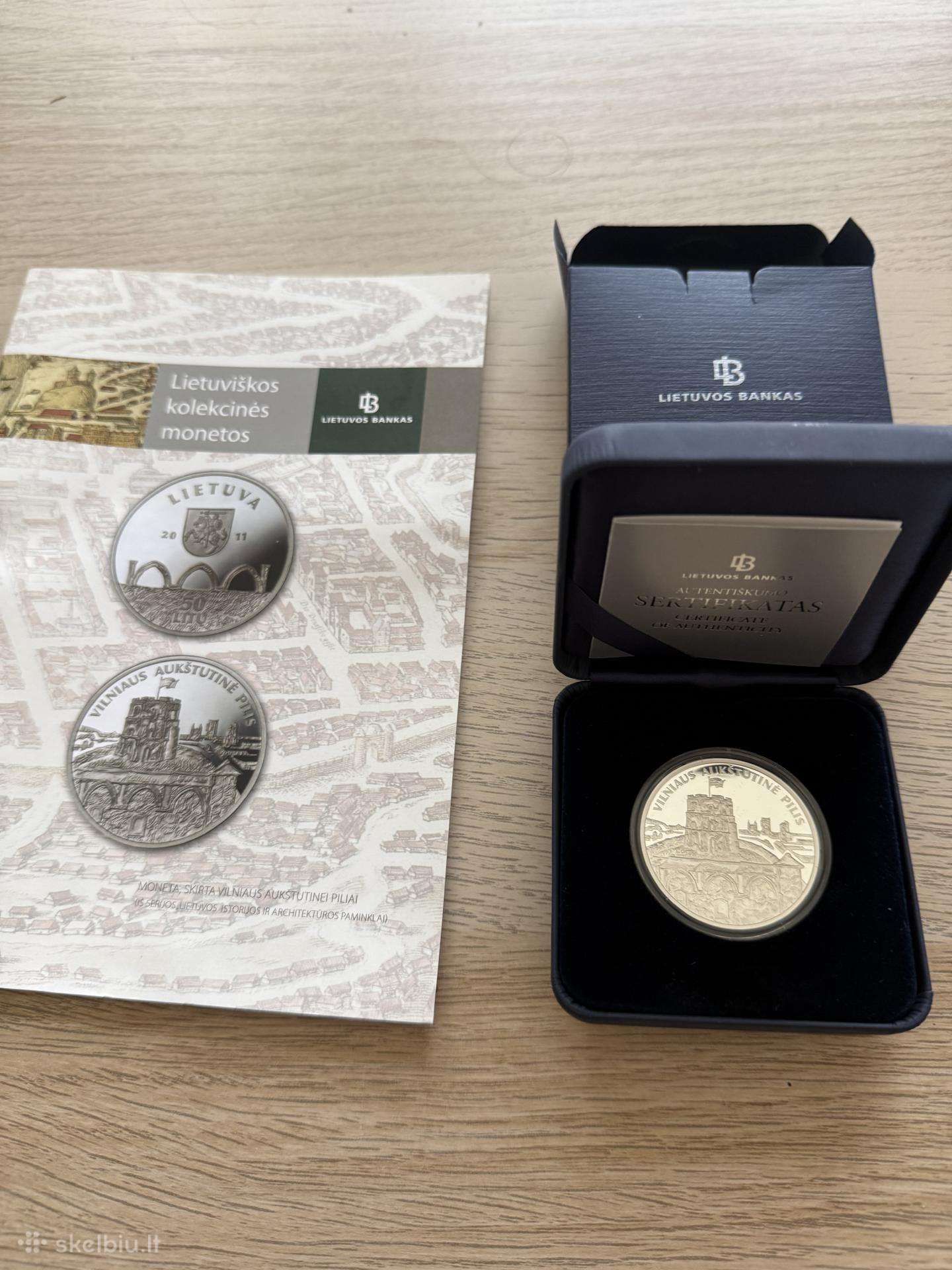 Lb 50 litų moneta “Vilniaus Aukštutinė pilis