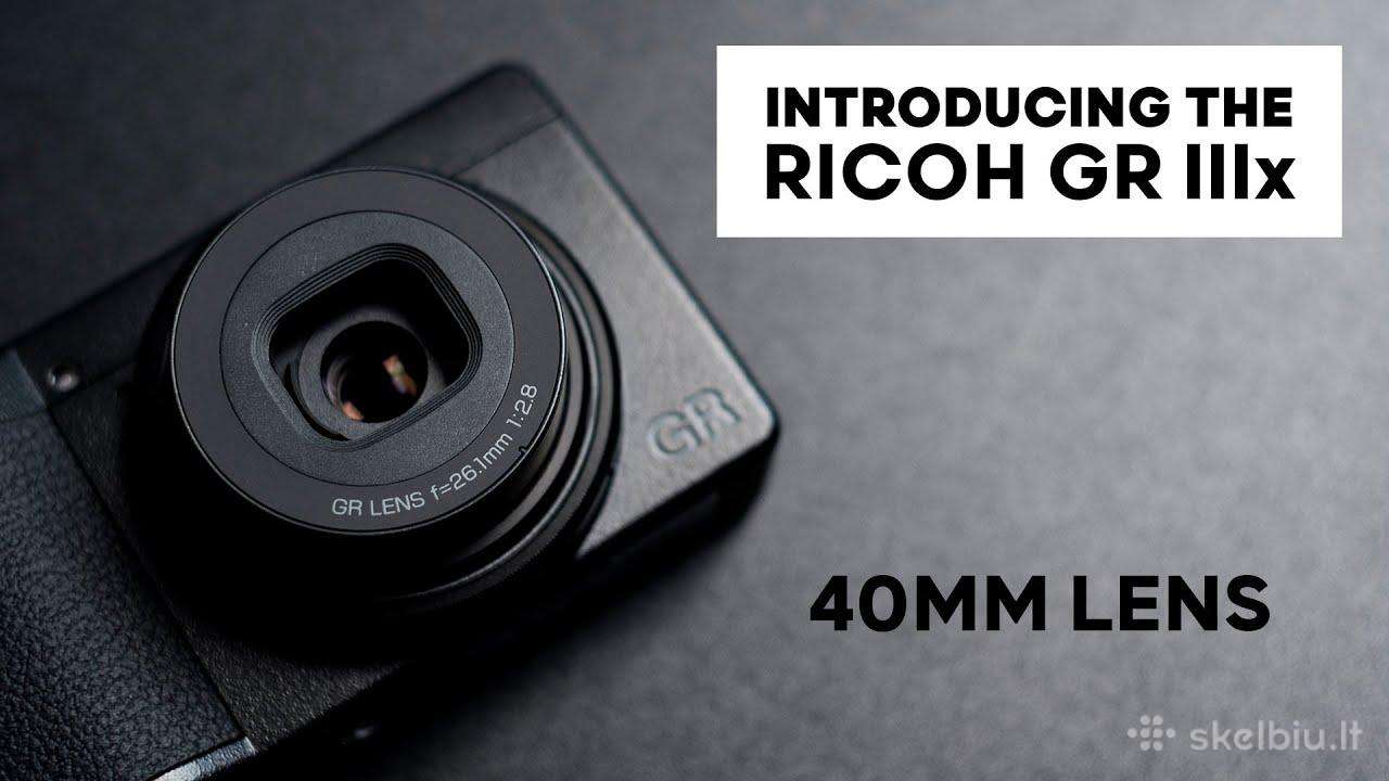Ricoh Gr IIIx urban edition naujas garantija