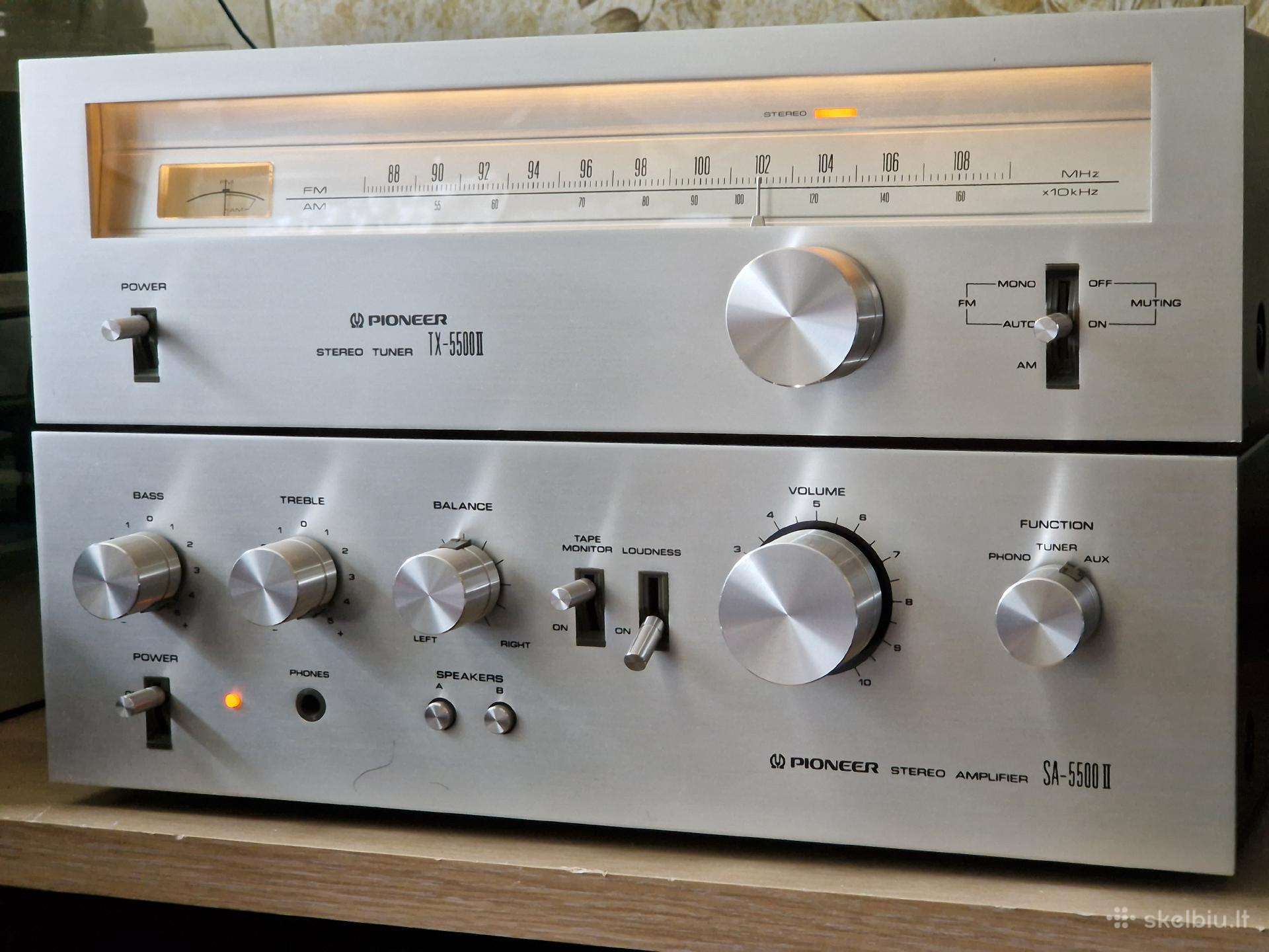 Pioneer Sa-5500ii Tx-5500ii stiprintuvas+tiuneris
