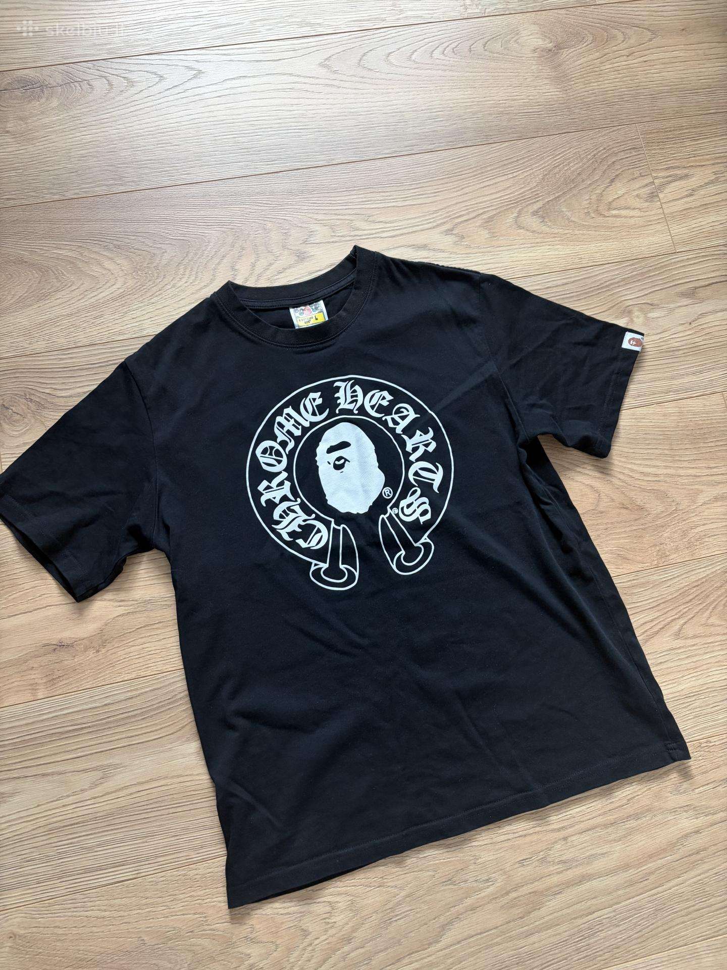 Bape x chrome hearts black Tshirt
