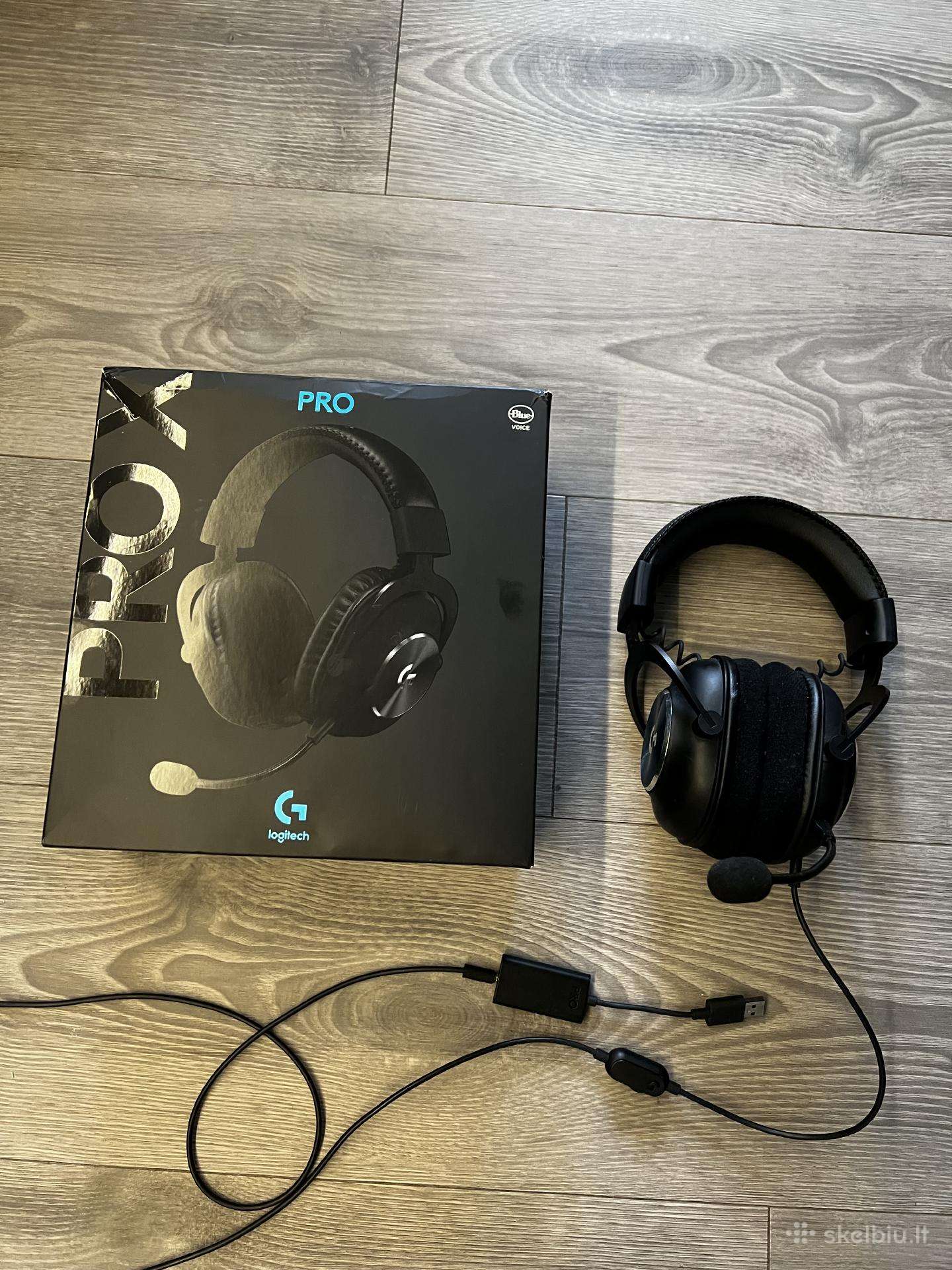 Logitech G Pro X ausinės puikios būklės