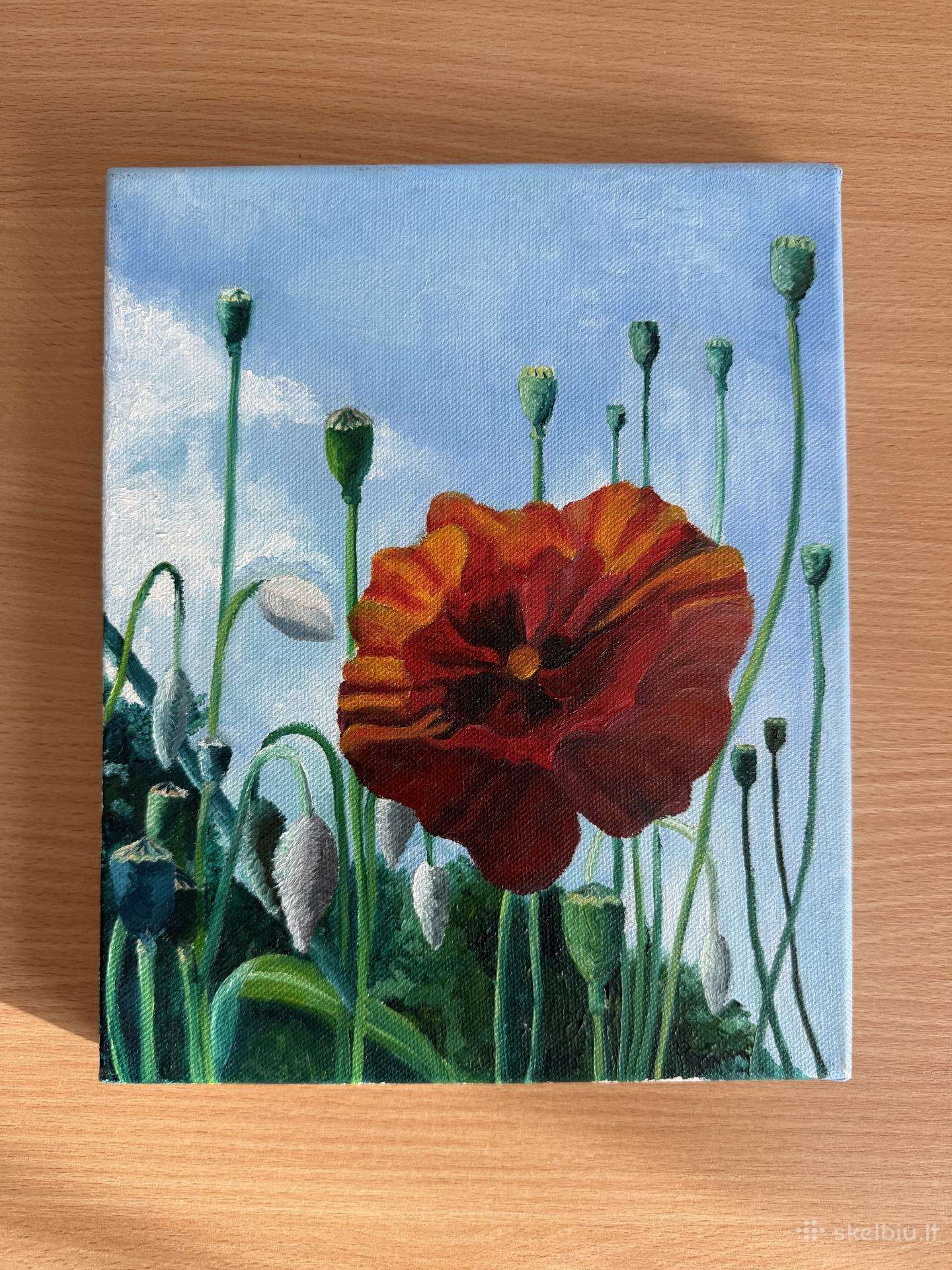 Paveikslas tapytas aliejiniais dažais 27x21,5cm