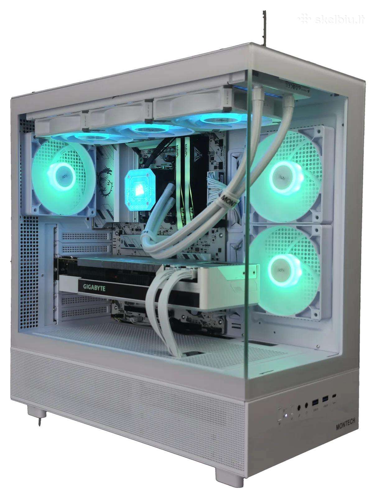 Baltas atnaujintas kompiuteris 7600x + Rtx 3080 Ti