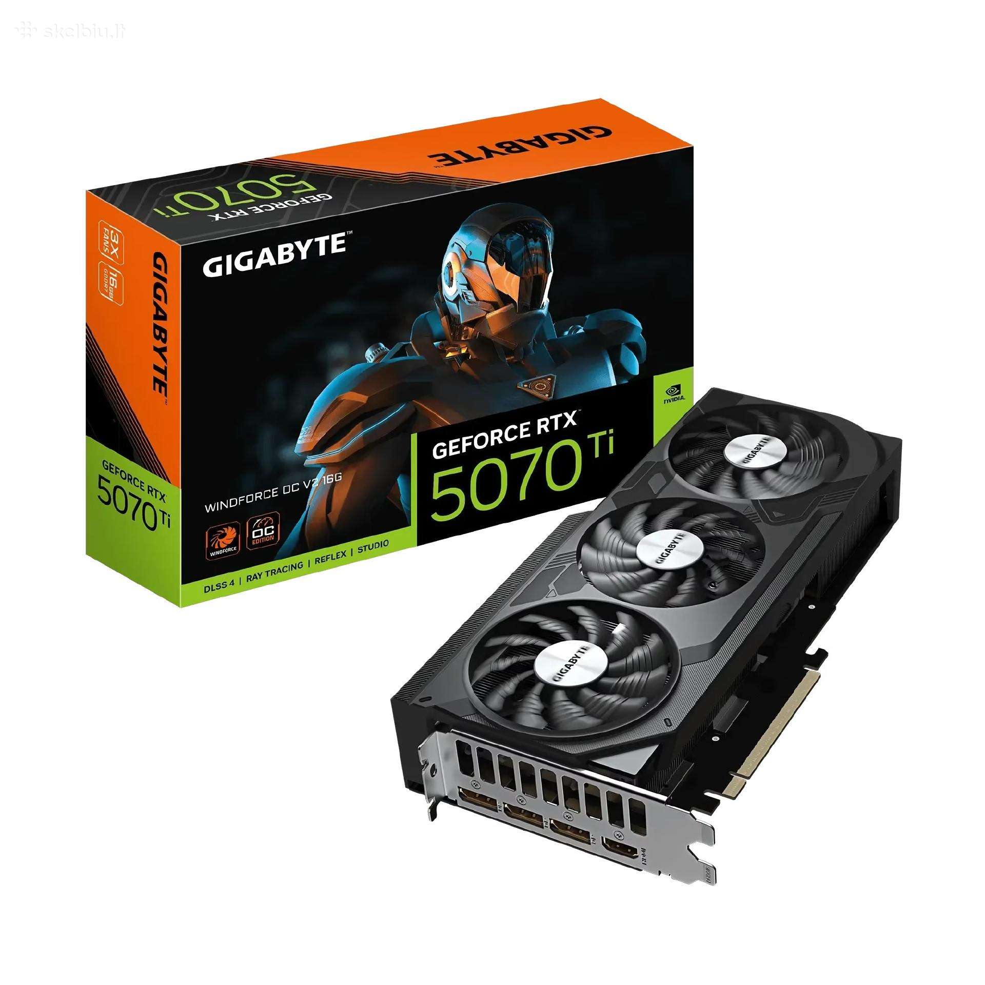 Rtx 5070 Ti 16gb Gigabyte Windforce – nauja