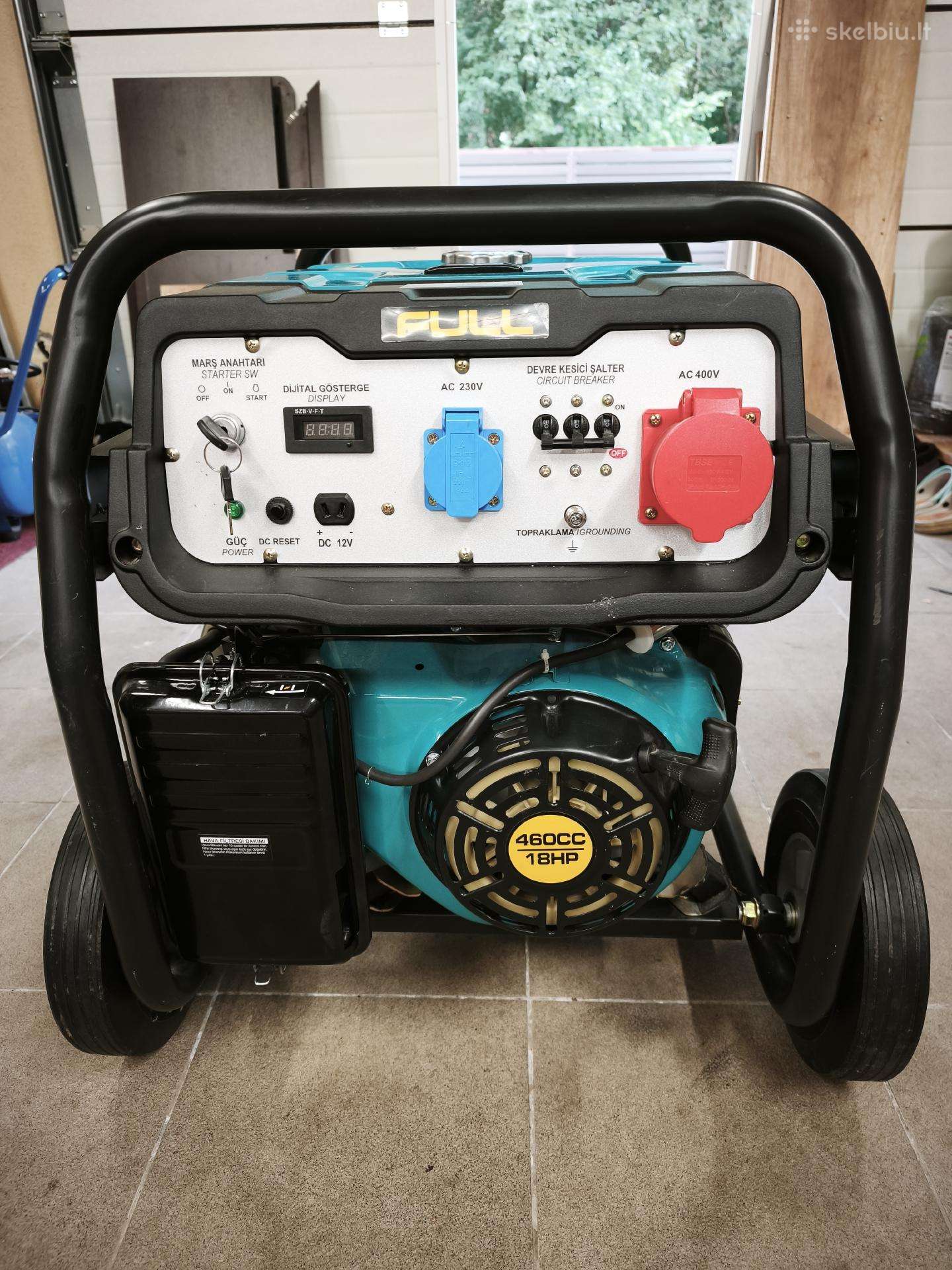 Benzininis 8kw elektros generatorius