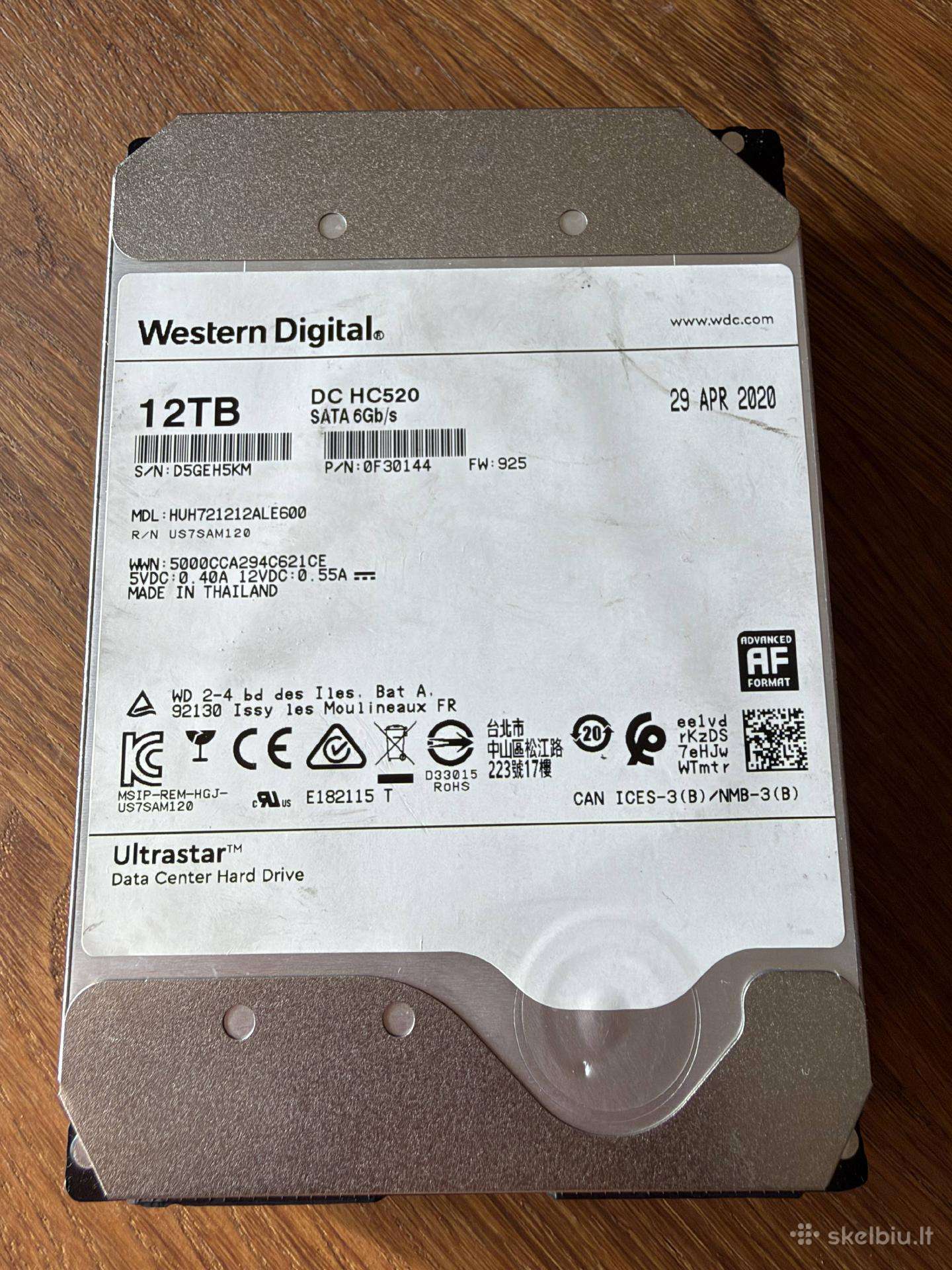 Wd Sata HDD 12 TB