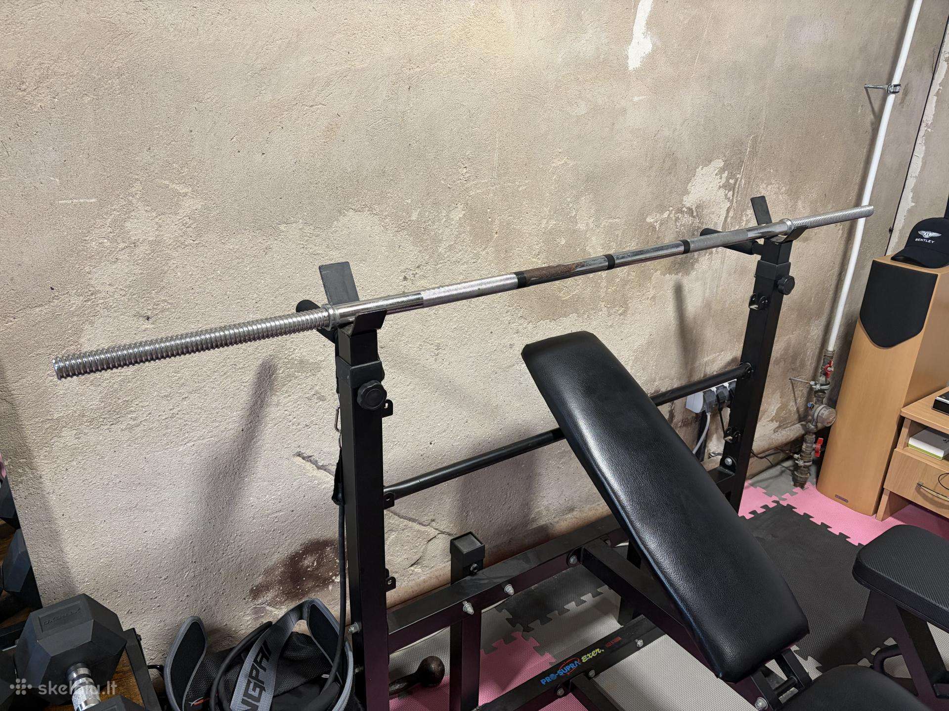 Grifas - štanga diskams, 183 cm/30 mm