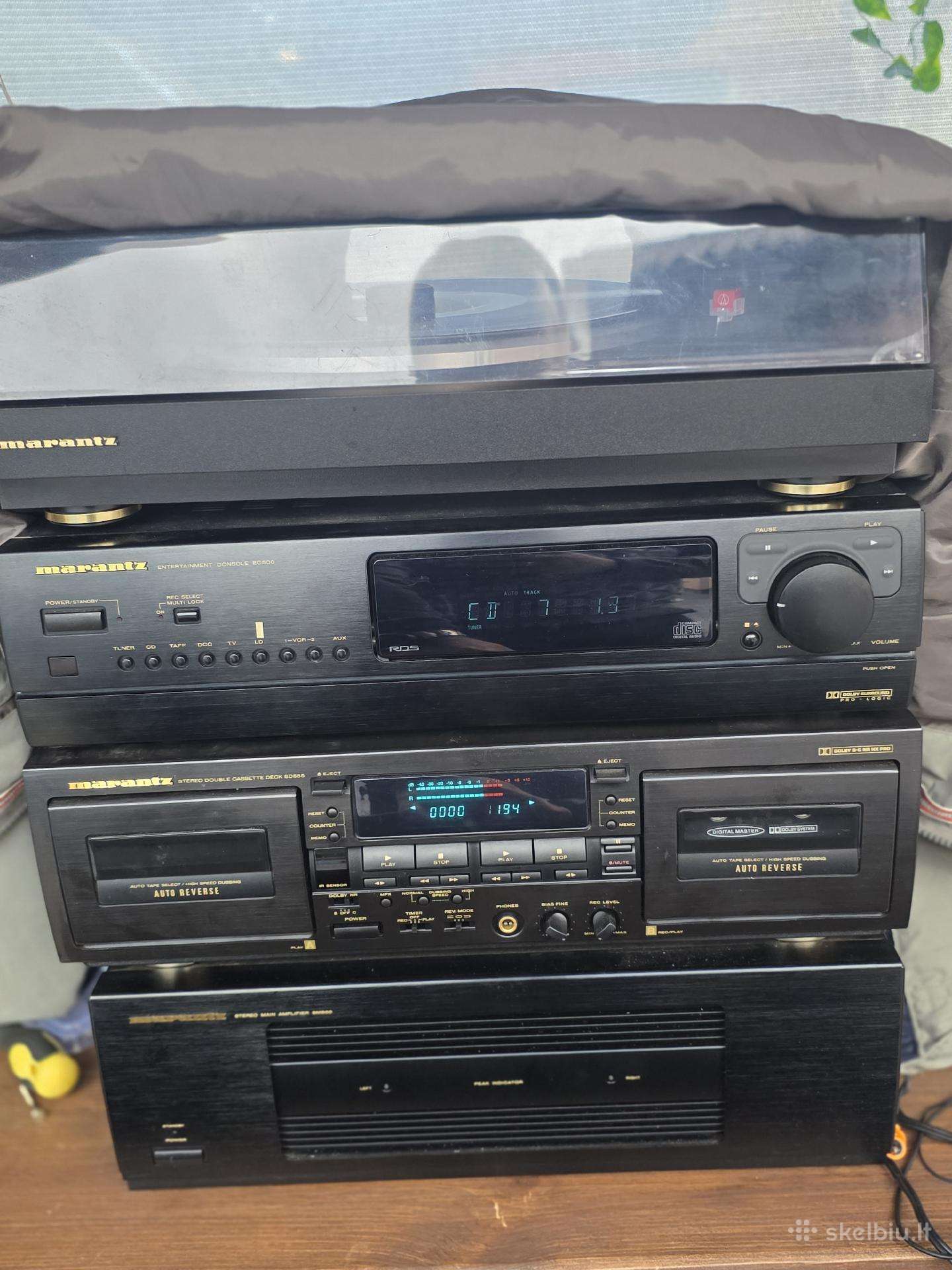 Marantz aparatūra.CD skyrius,mc,patefas