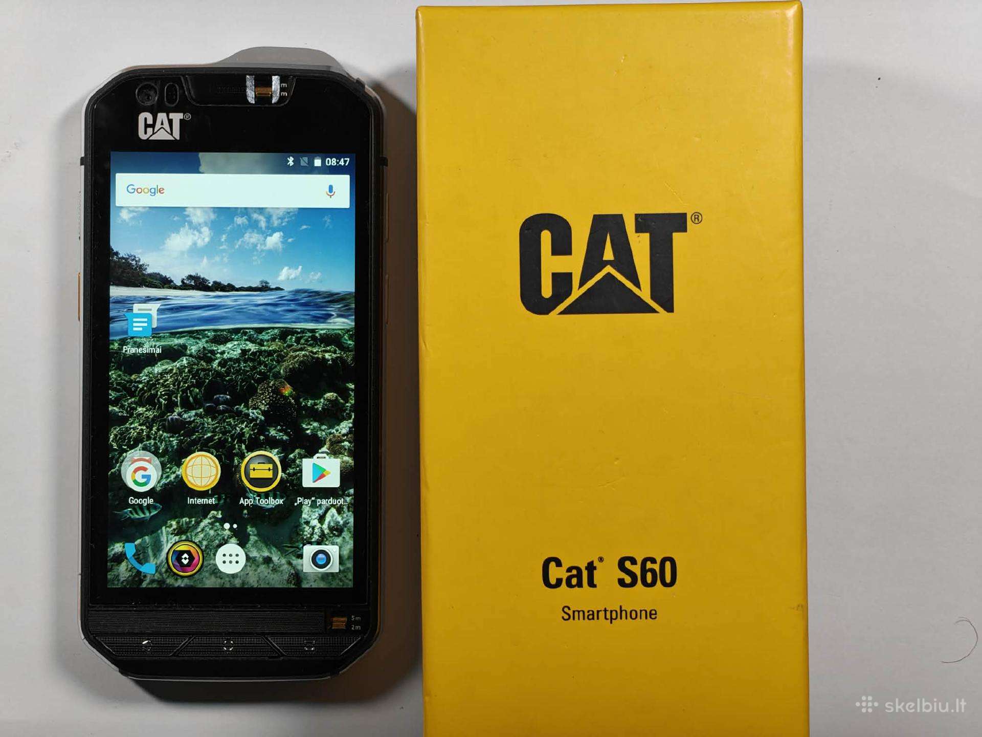 Cat S60 Flir telefonas termobizorius