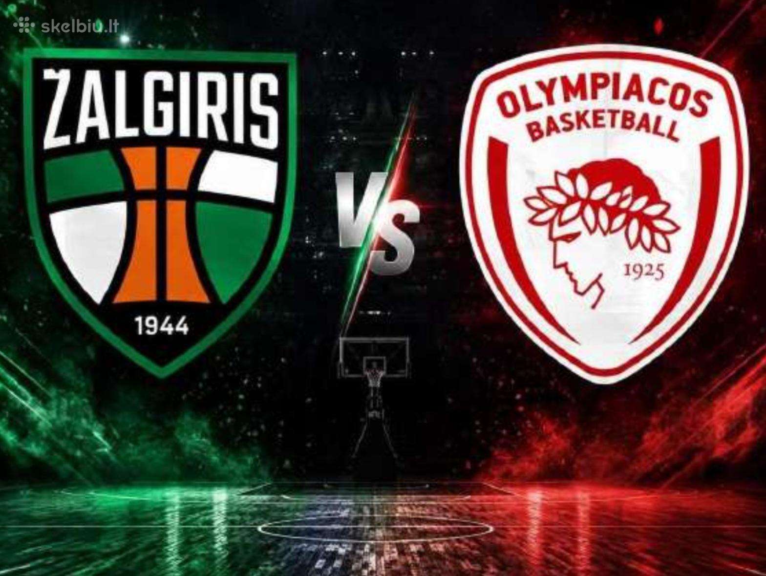 2 bilietai Žalgiris - Olimpiacos 09.29