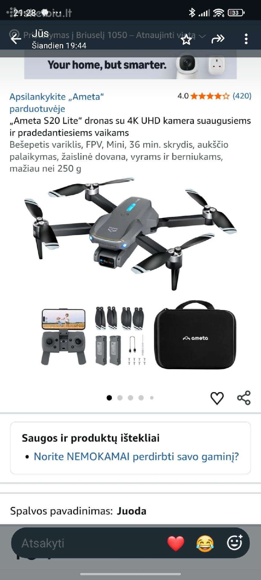 Ameta dronas