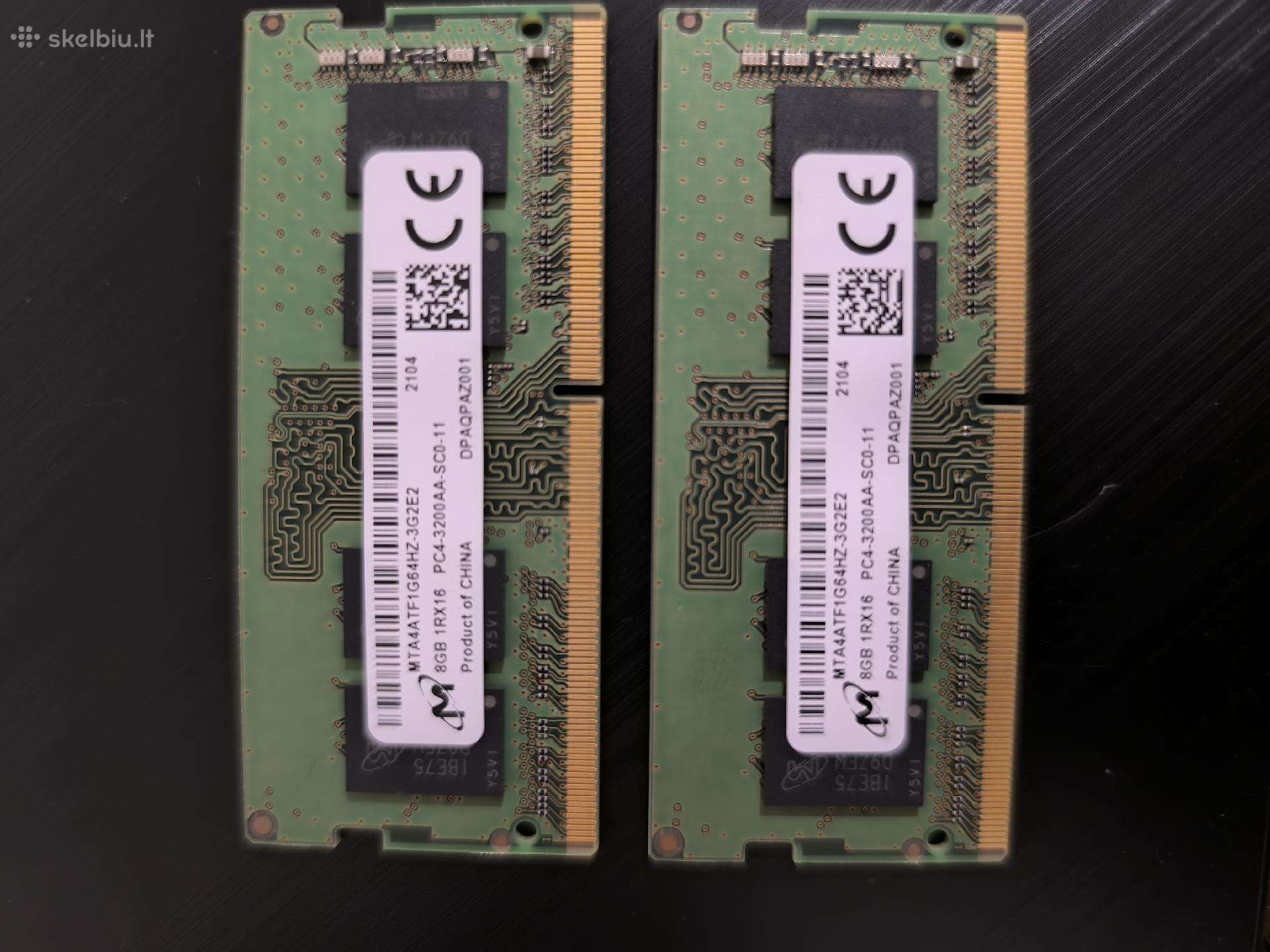 16gb (2x8gb) Micron Ddr4 3200mhz So-dimm