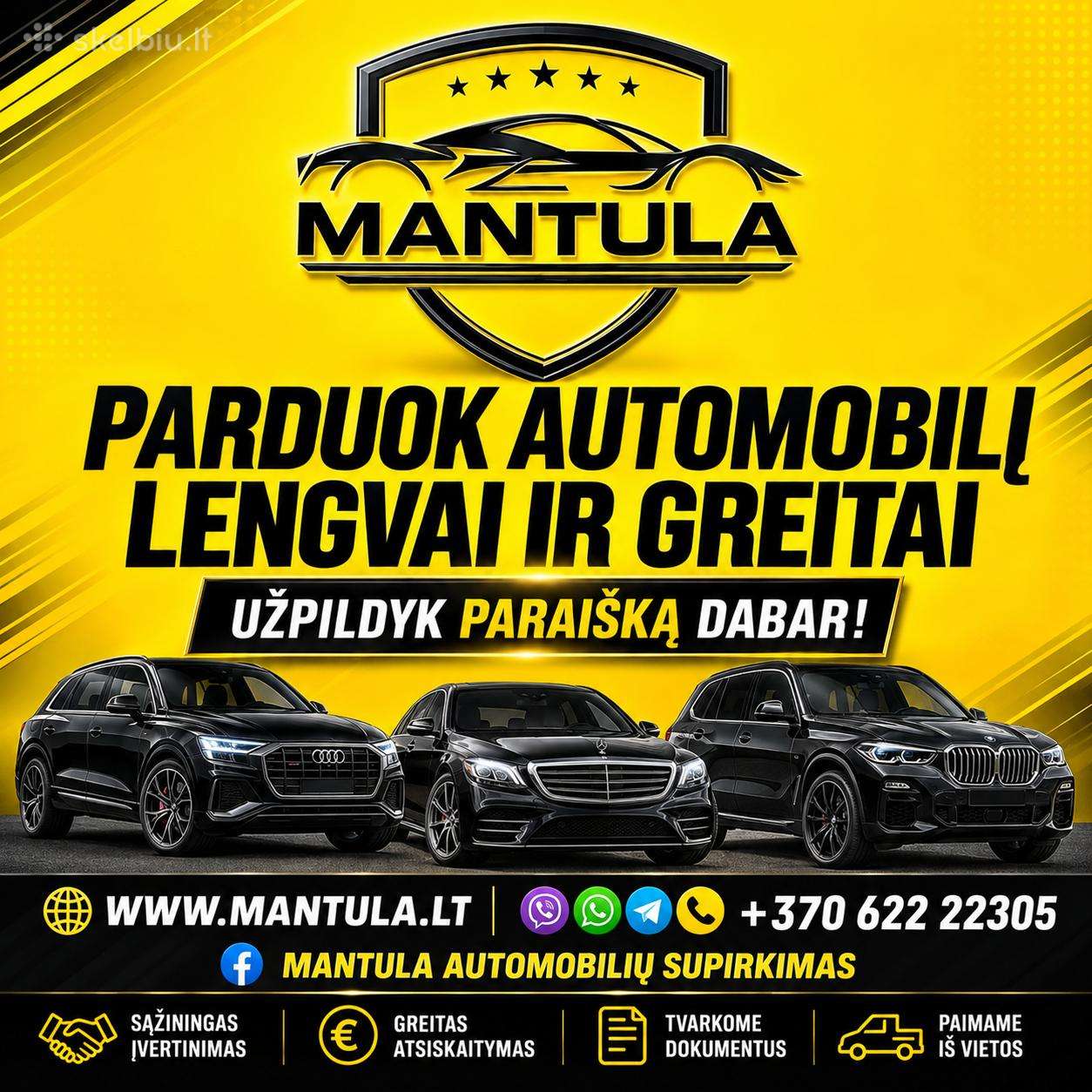 Brangiausias automobilių supirkimas Lietuvoje.