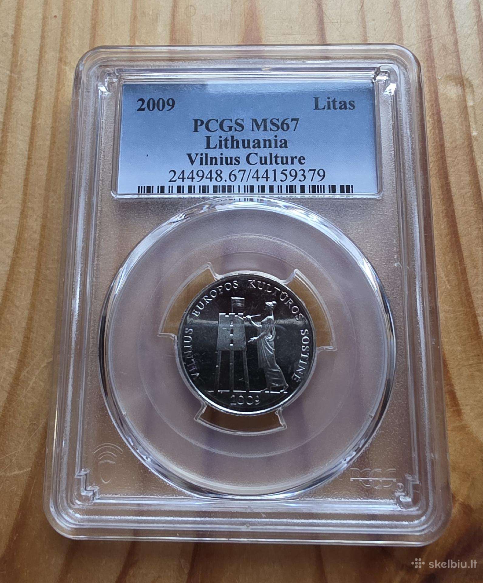 2009 1 LT Vilnius Kultūros sostinė Ms 67 Pcgs