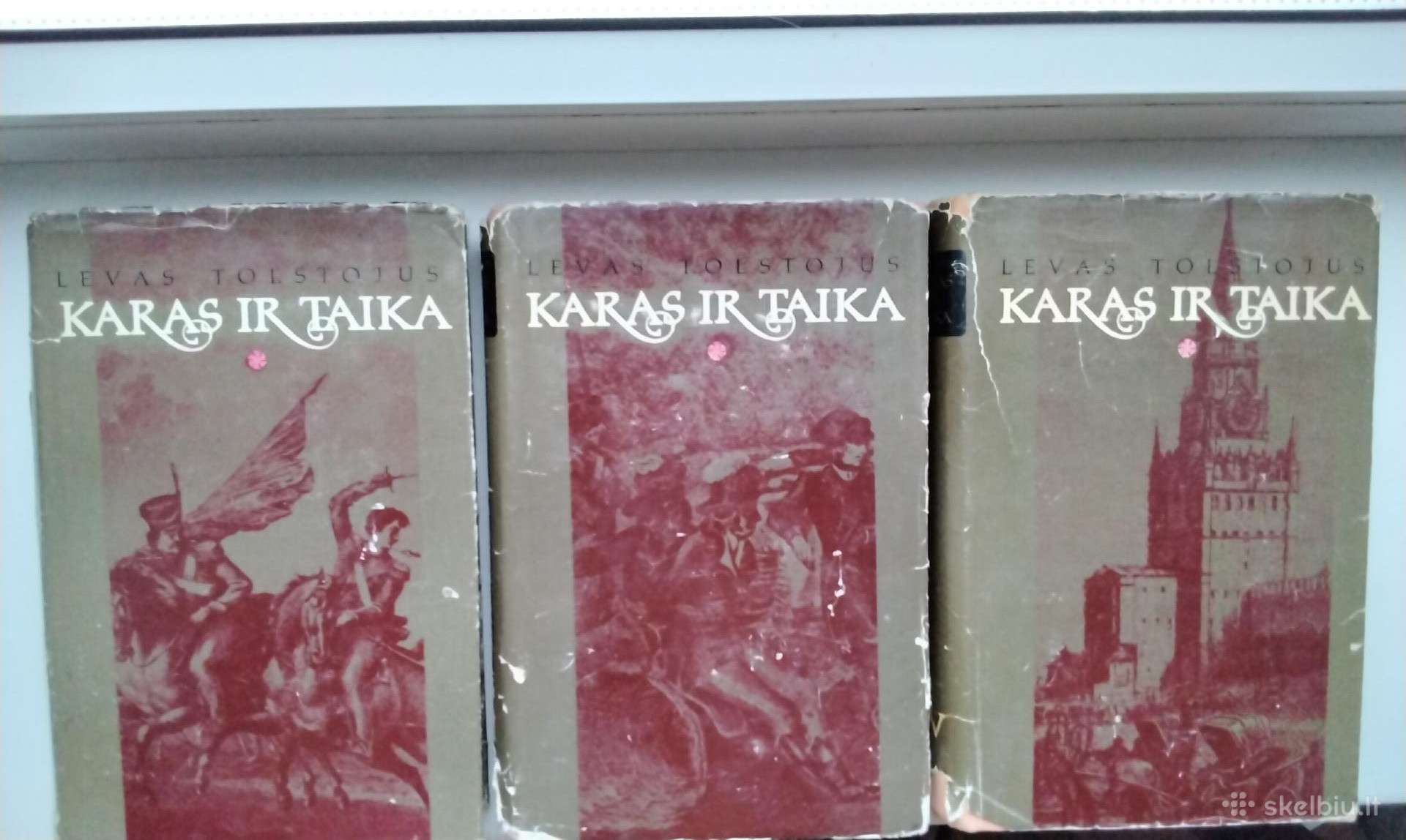 L. Tolstojus. Karas ir taika. 2,3,4 tomai. 1968 m.