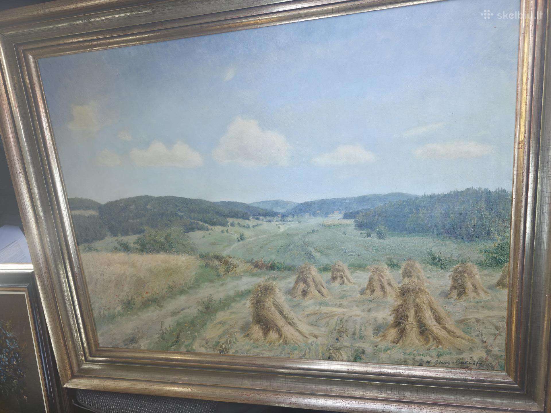 Paveikslas rugiapjūtė , drobė. Autentiškas