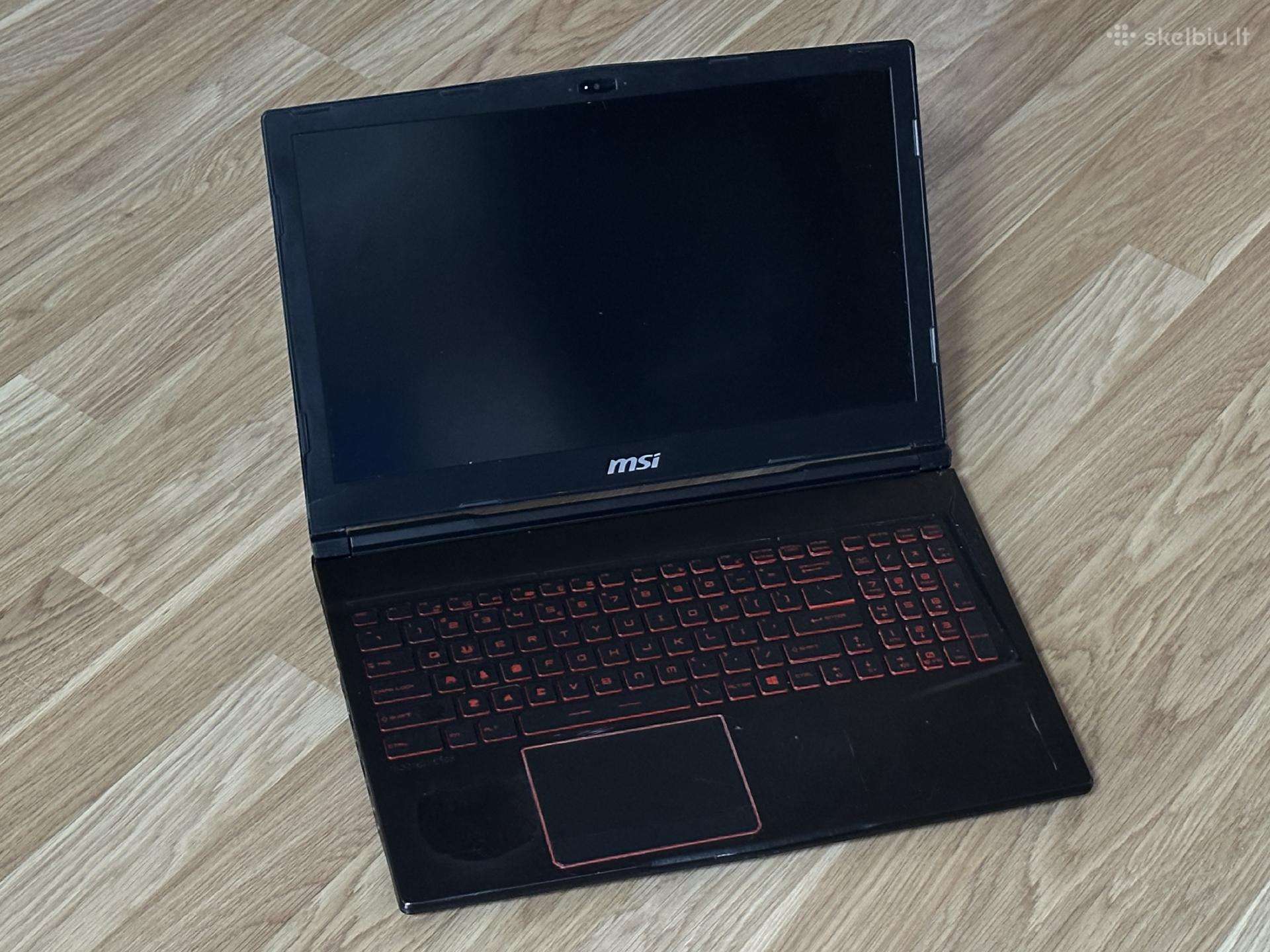 Parduodu Msi Ge63 Raider su I7, rtx 2060, 16gb.