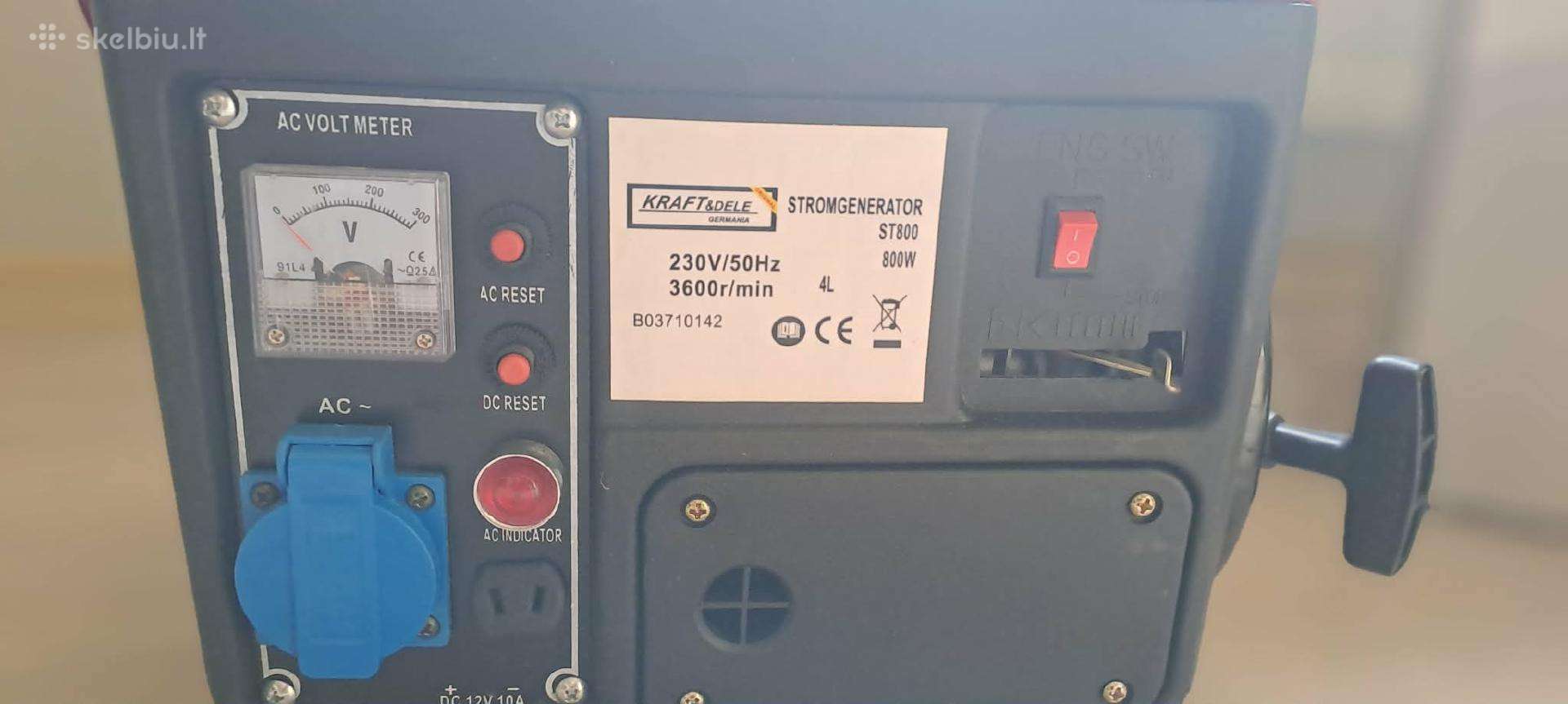 Generatorius 800 w Naujas dvitaktis