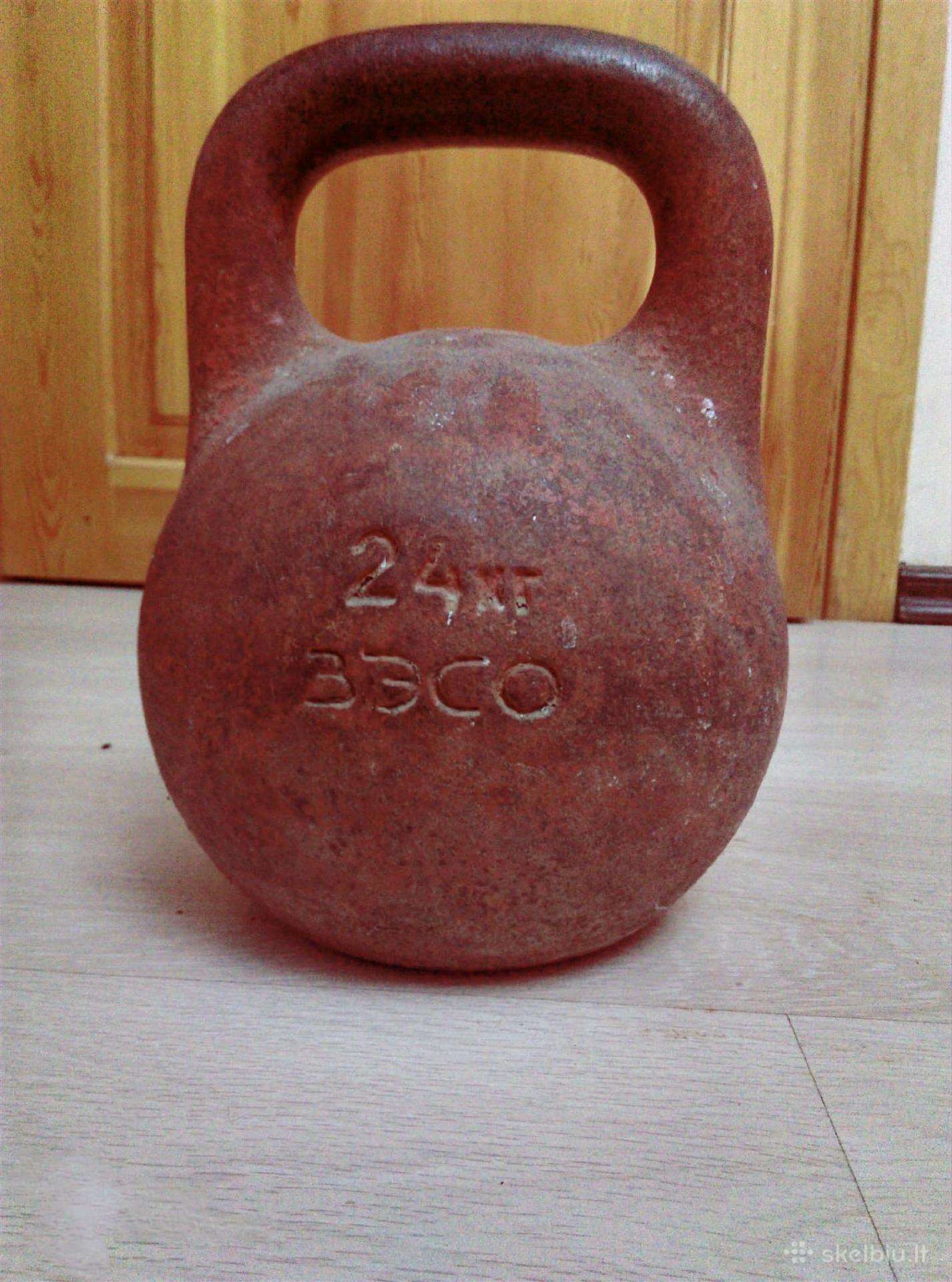 Gira 24 kg ir treniruočių suoliukas Hms