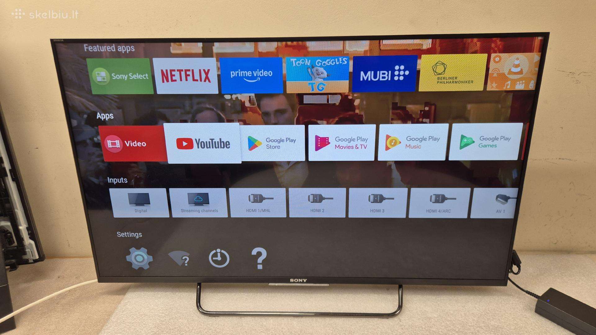 Naudotas Sony LED Fhd Android Smart TV 108cm 43"