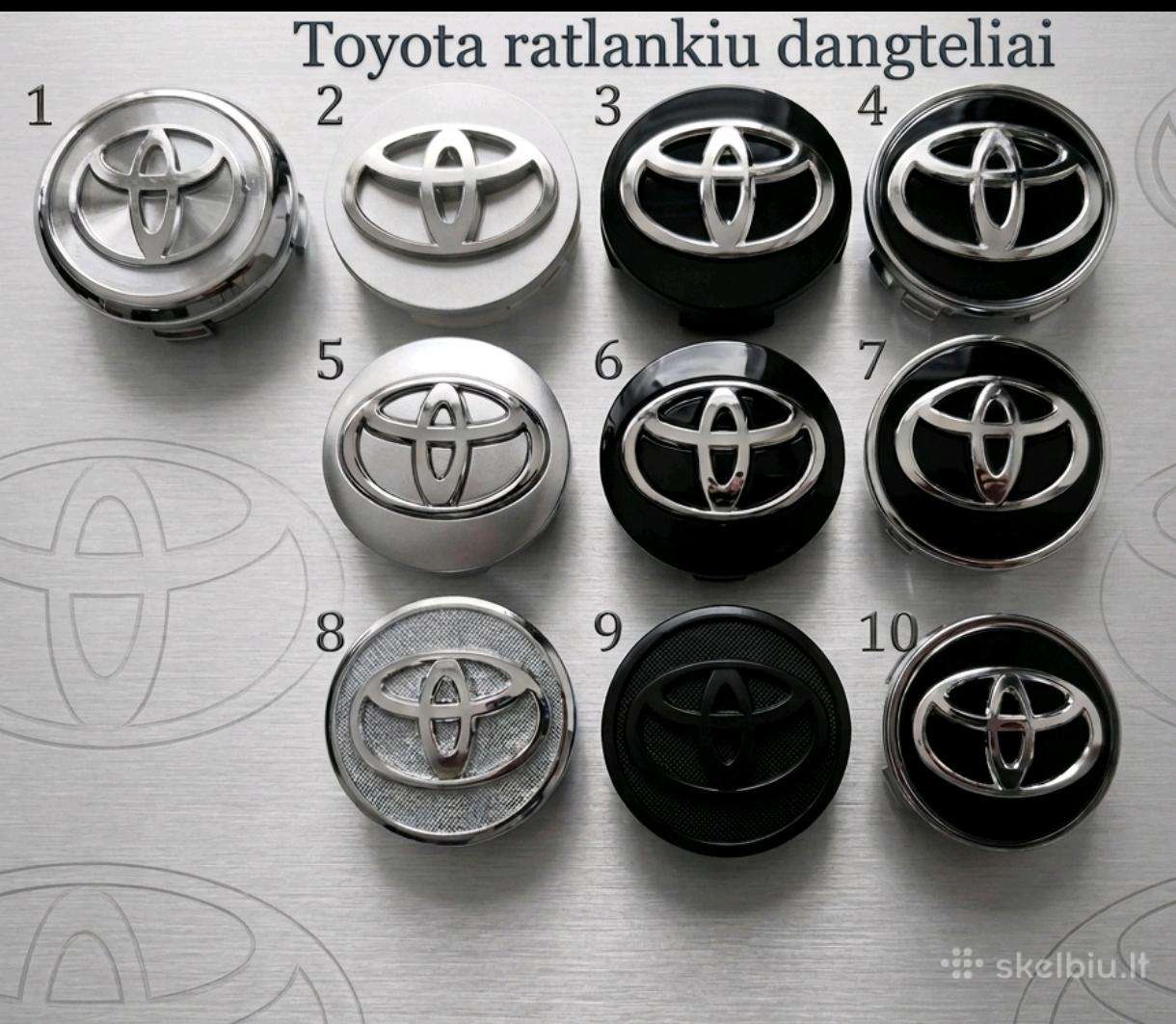 Toyota 62 ,57, 53mm ratlankių dangteliai 12€-4vnt