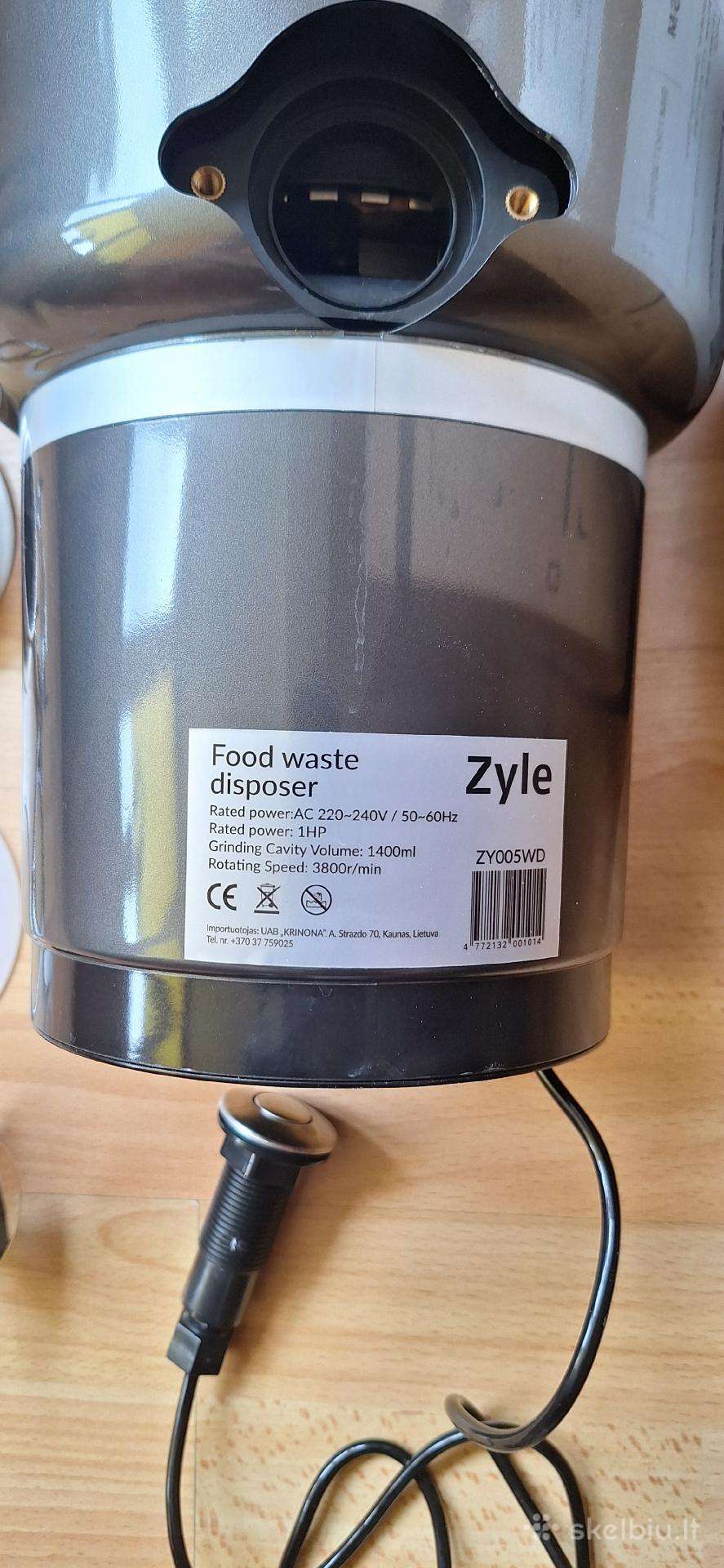 Maisto atliekų smulkintuvas Zyle Zy005wd