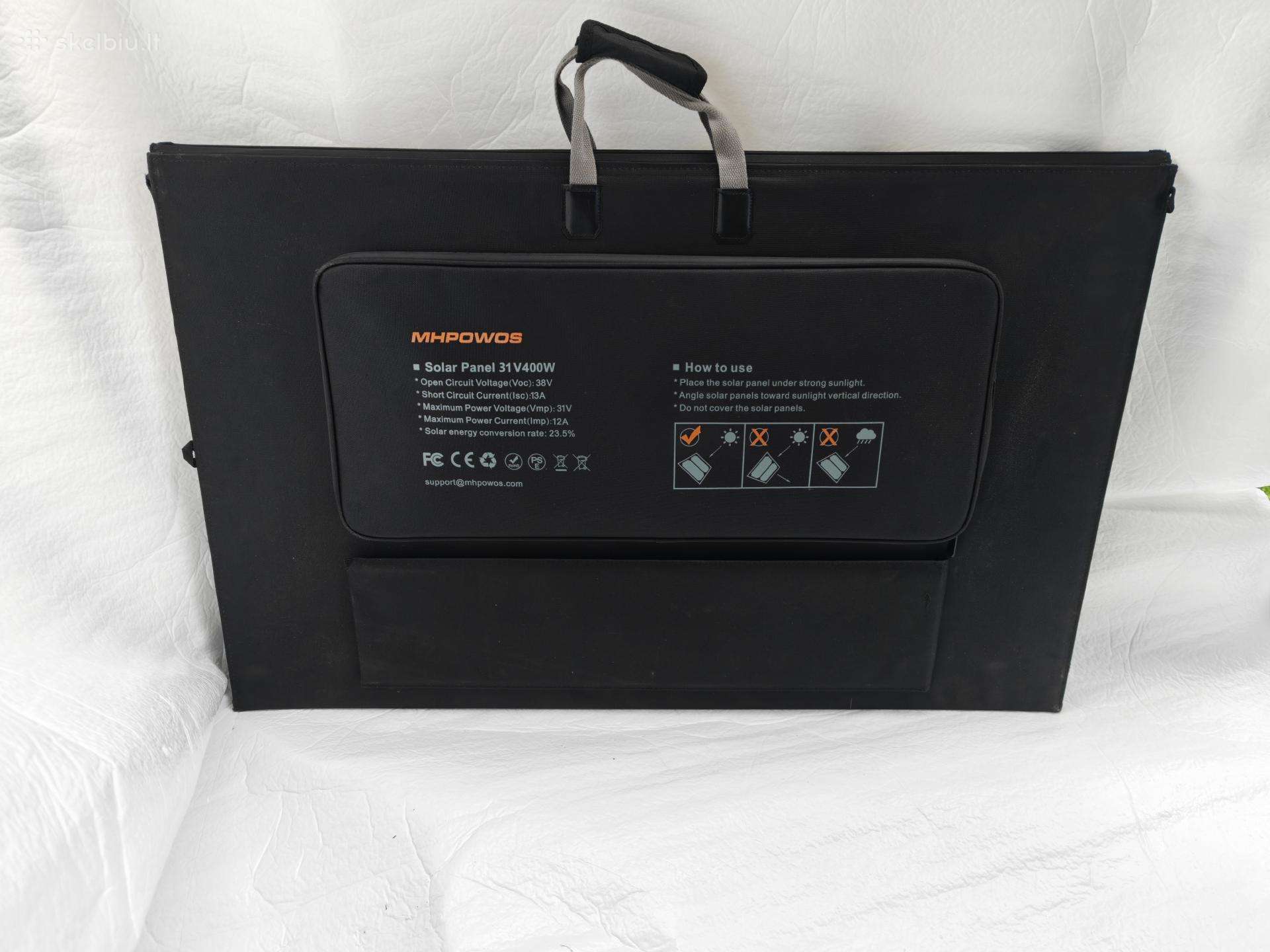 Nešiojama 400w saulės baterija Mhpowos 31v