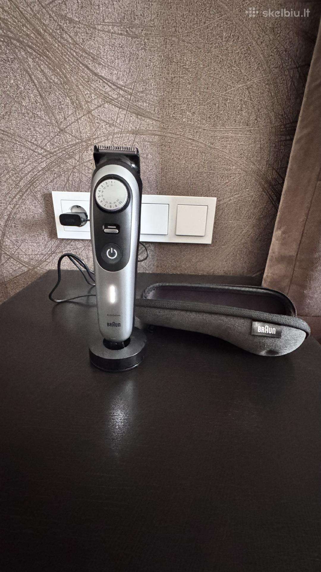 Beveik naujas premium trimeris Braun Series 9