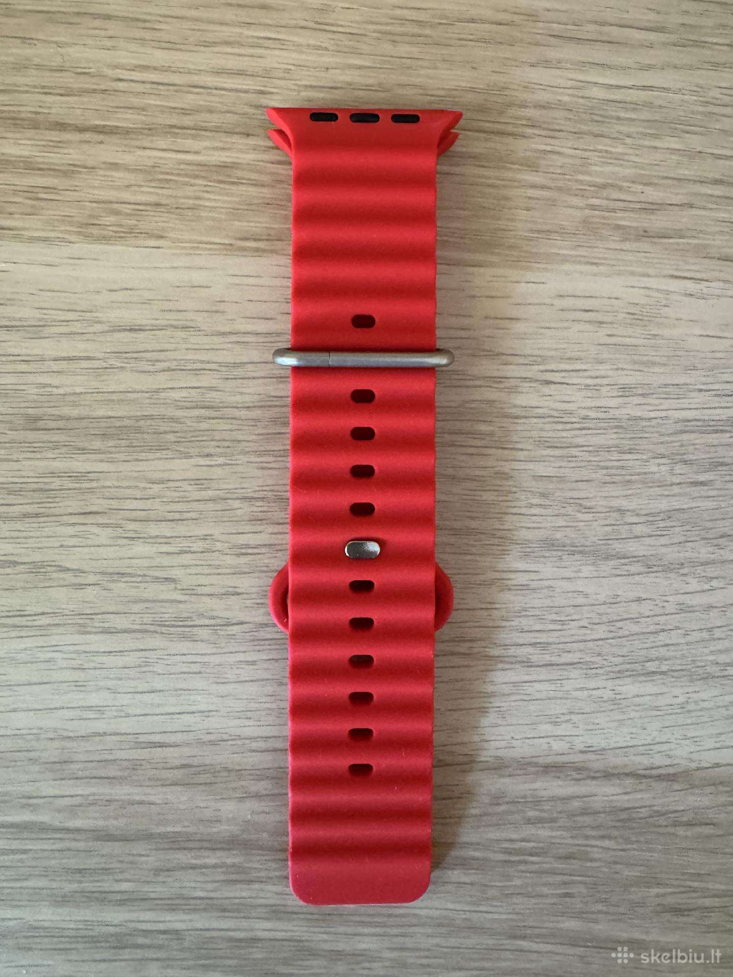 Naujas Apple Watch Ultra Red Band (49,46,45,42).