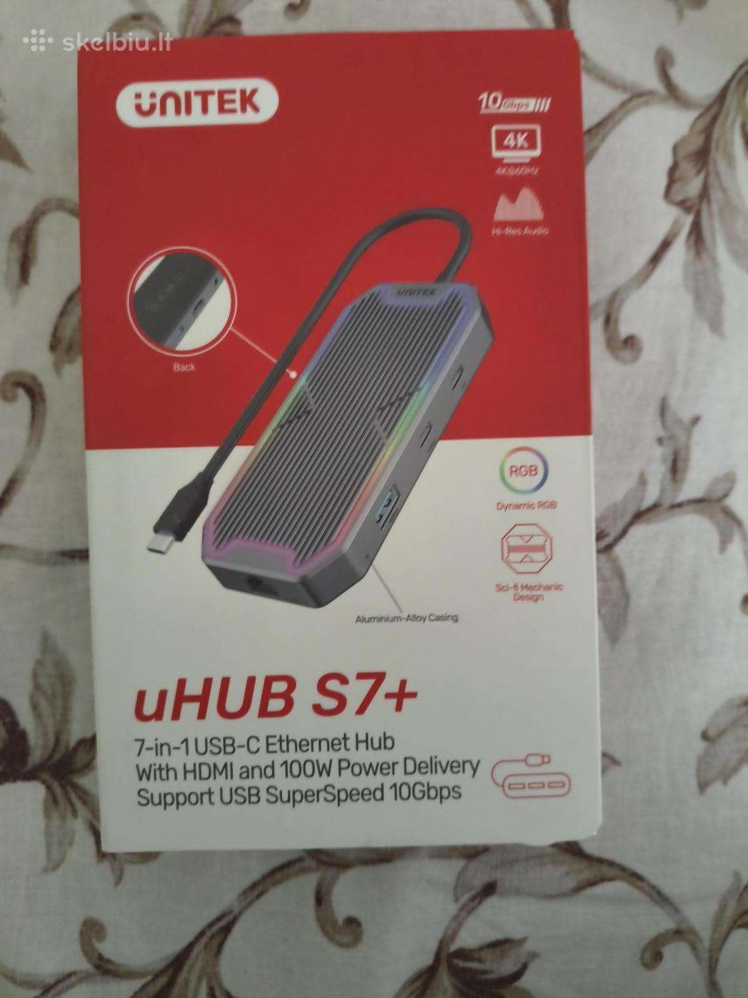 Unitek Jungčių šakotuvas nešiojamam pc 7 viename